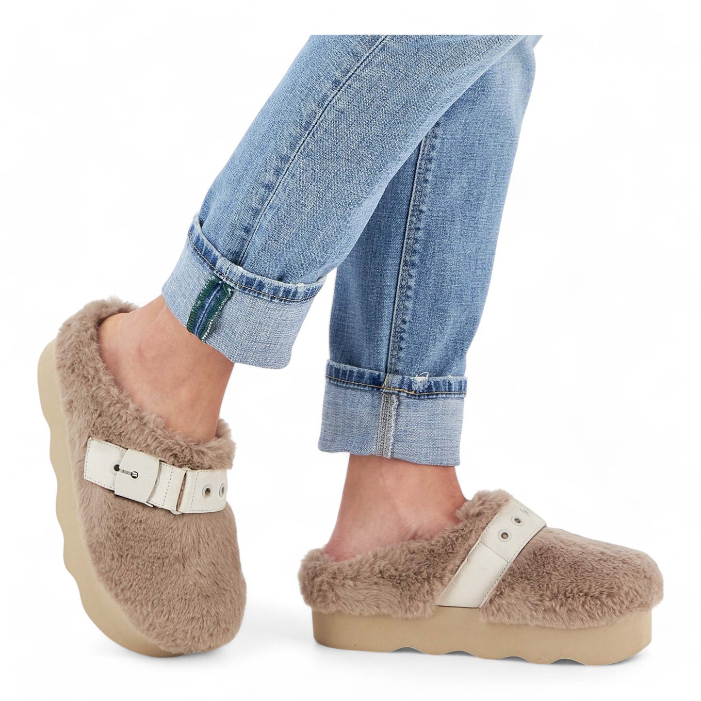 SCHOLL CLOGS TAUPE GRETA