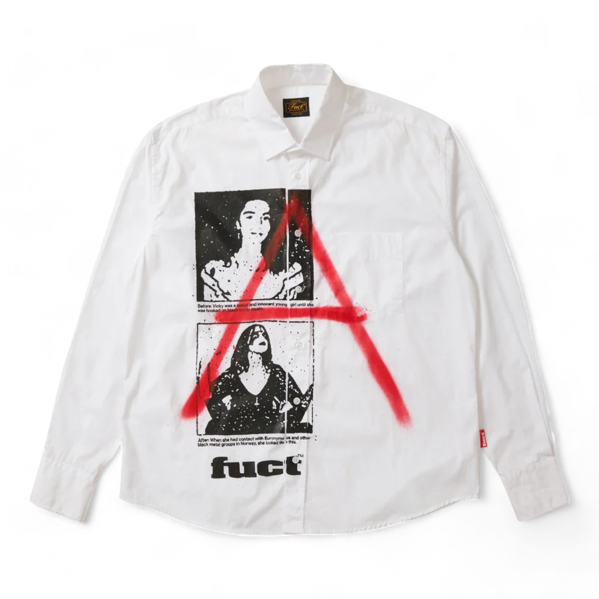 Fuct Spray Painted "A" Button Up