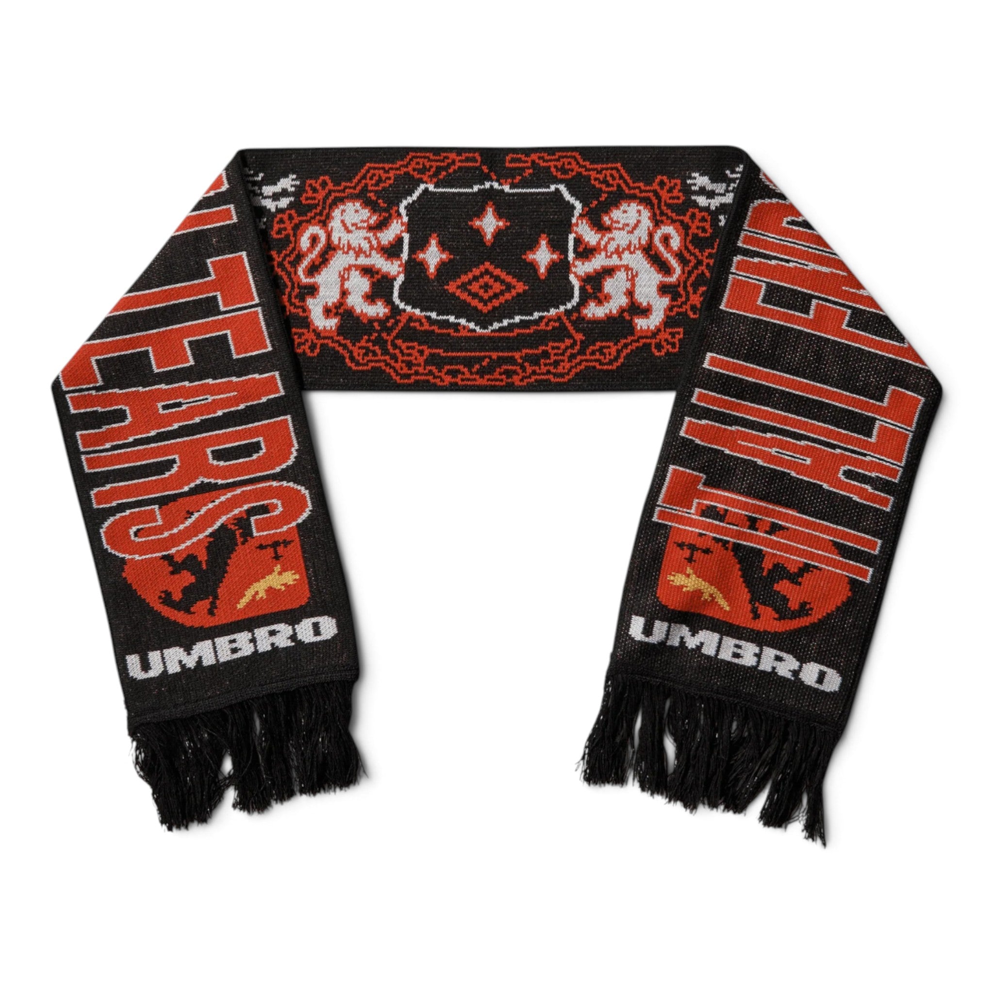 Umbro It All Ends In Tears Scarf Grey / Red / Black