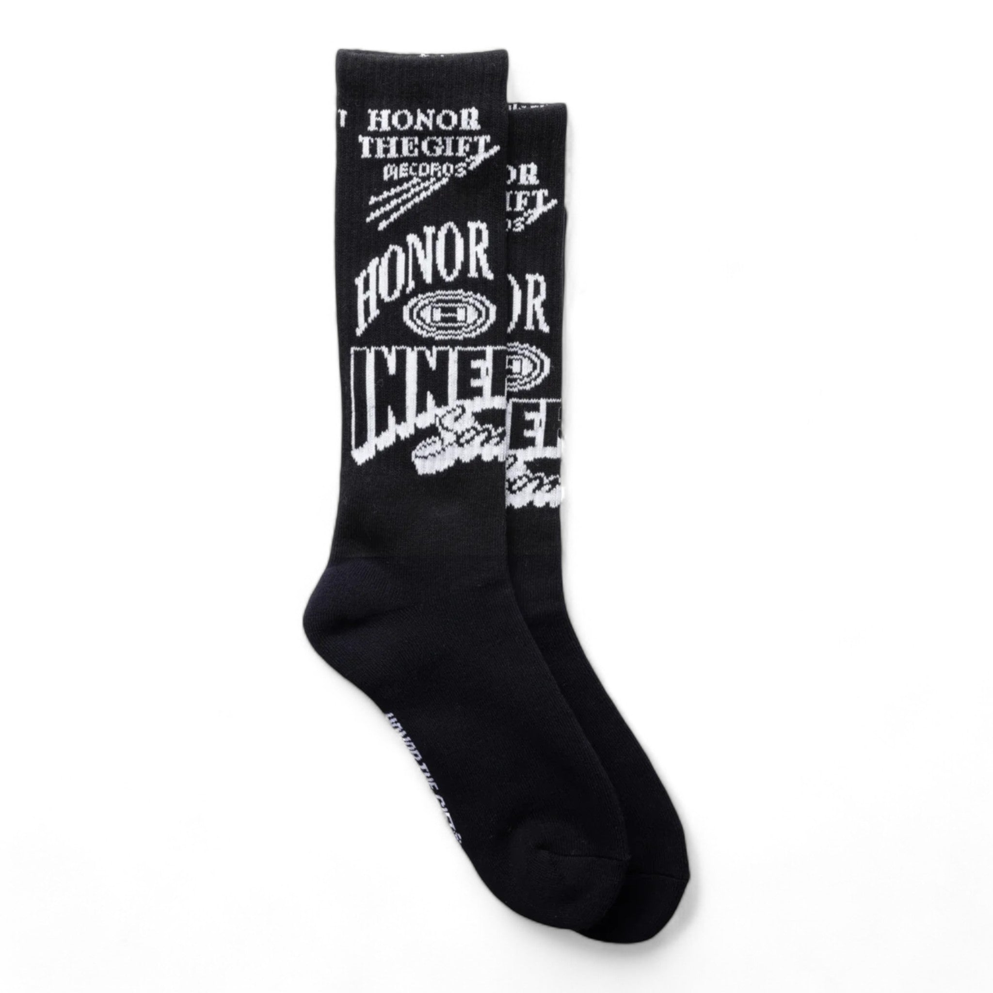 Honor The Gift Graphic Ribbed Sock