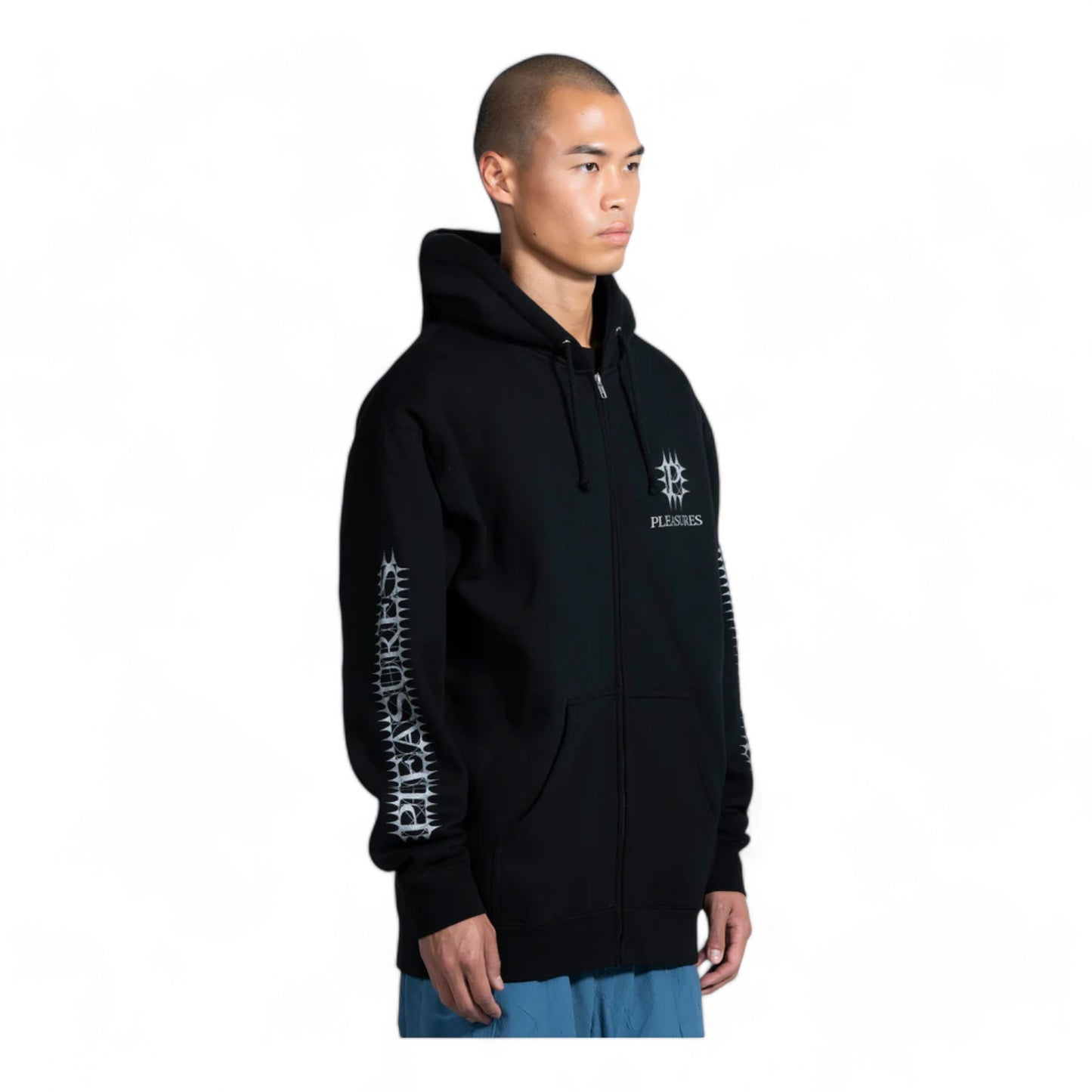 PLEASURES SPIKE ZIP HOODIE