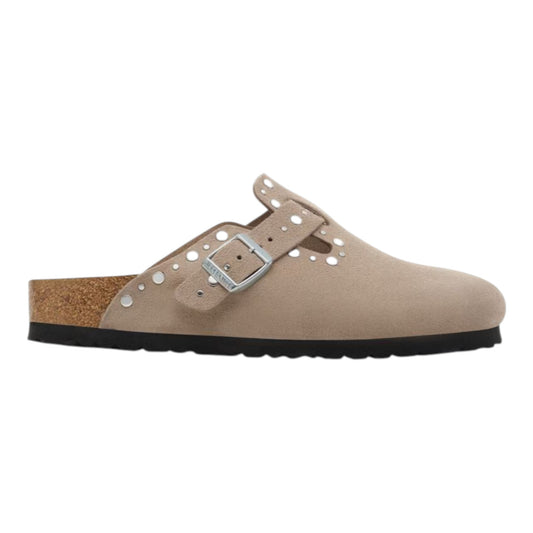BIRKENSTOCK BOSTON RIVET BORDER TAUPE