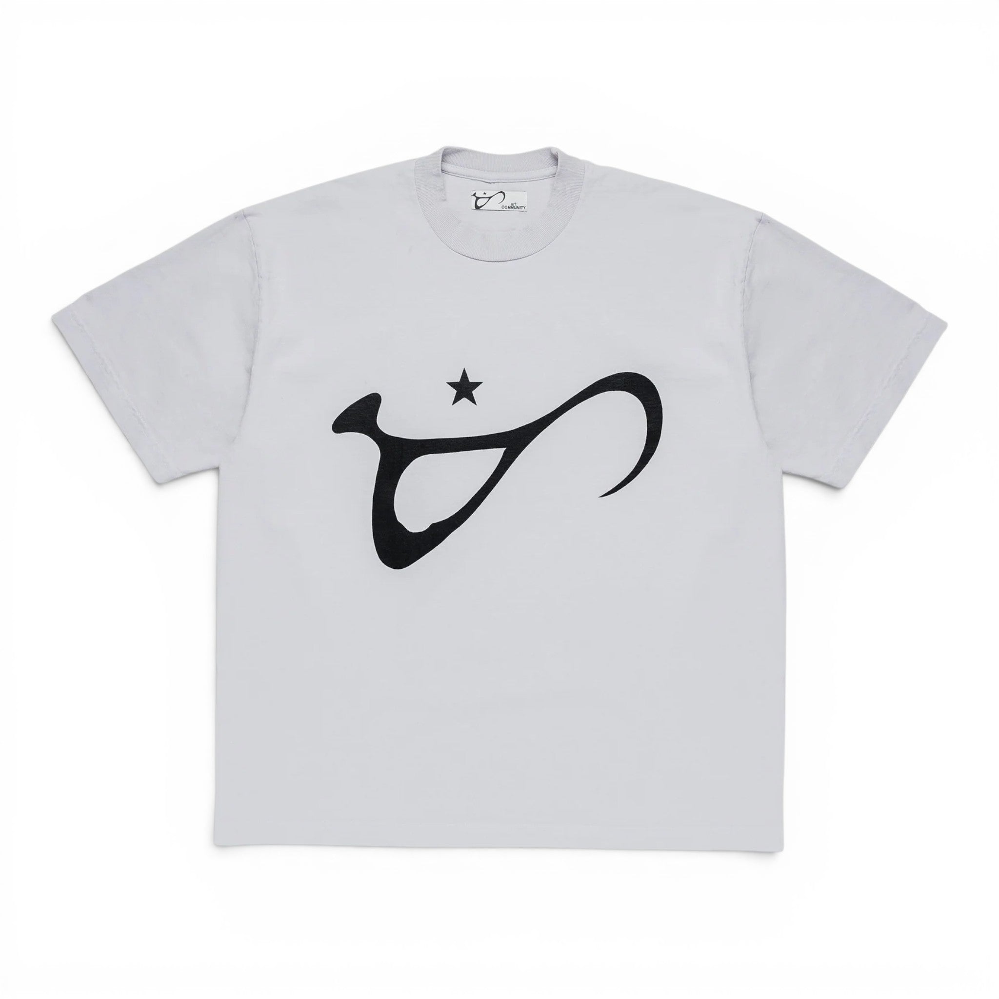 Art Community Washed Cement Script Tee