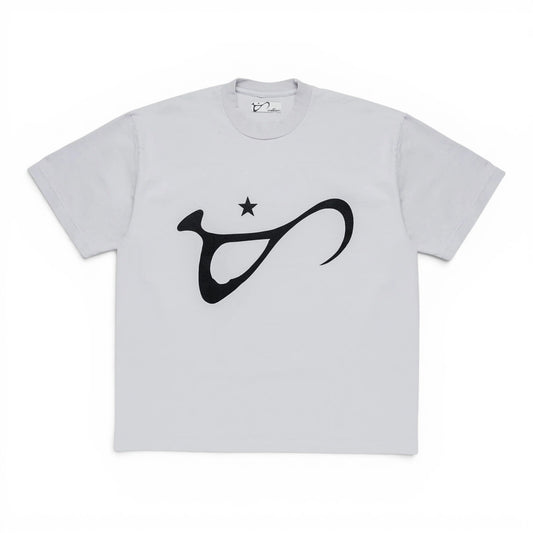 ART COMMUNITY WASHED CEMENT  SCRIPT TEE