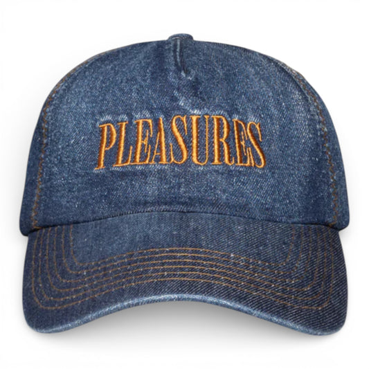 PLEASURES ZIG ZAG DENIM CAP