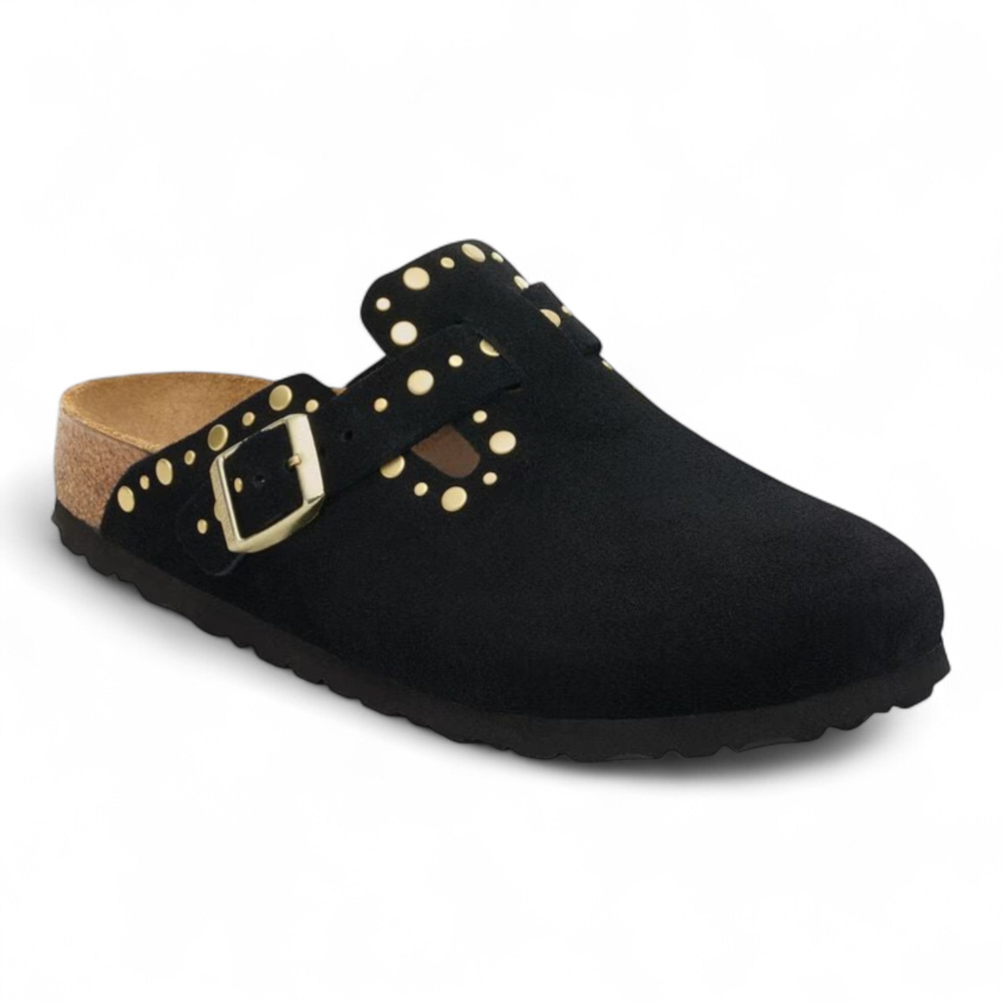 Birkenstock Boston Rivet Border Black