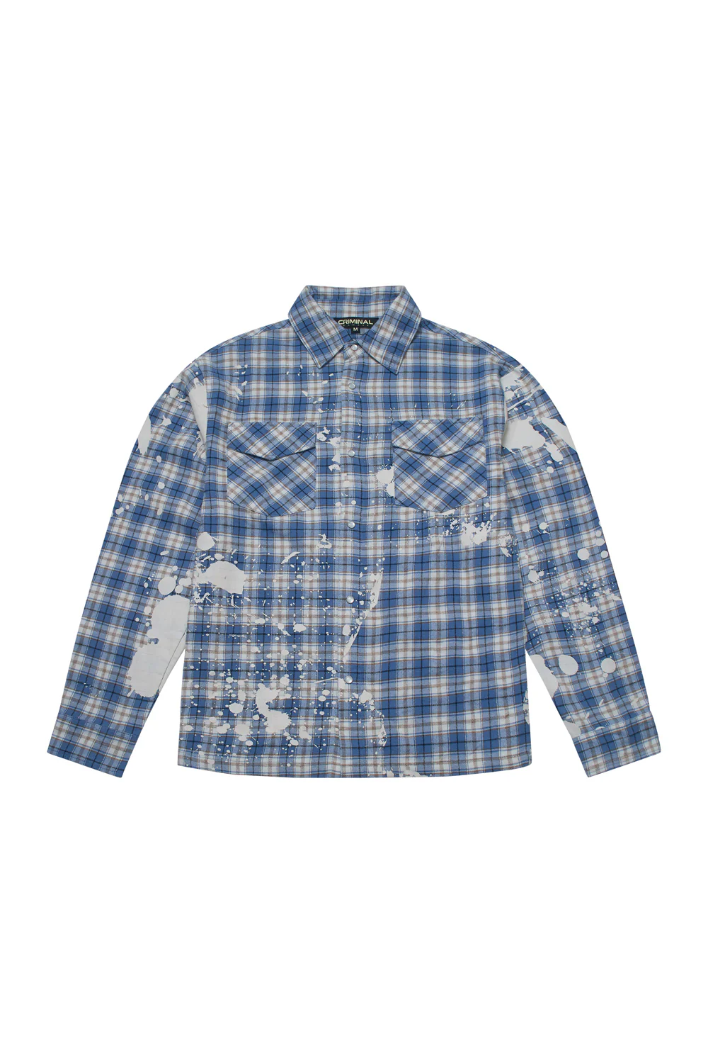 Criminal Damage Bleached Plaid Shirt