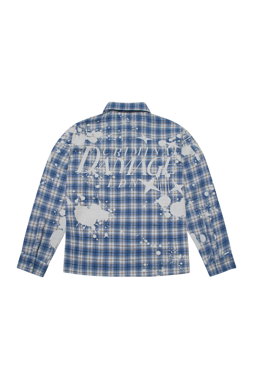 Criminal Damage Bleached Plaid Shirt