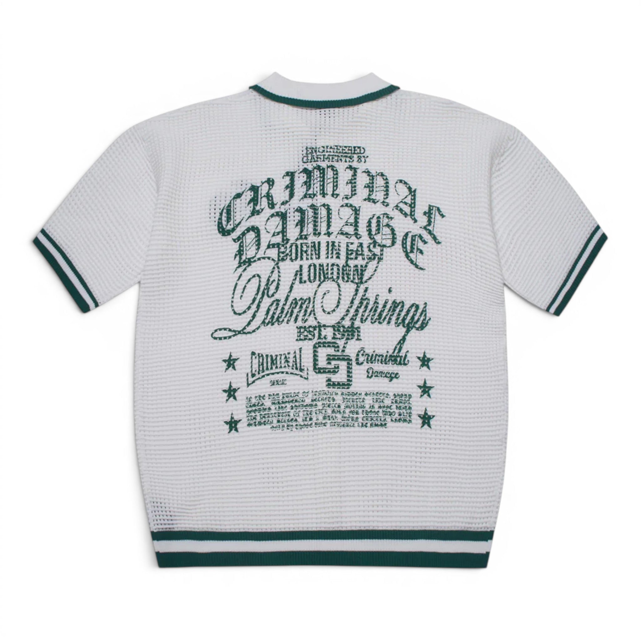 Criminal Damage Logo Mania Knitted Shirt