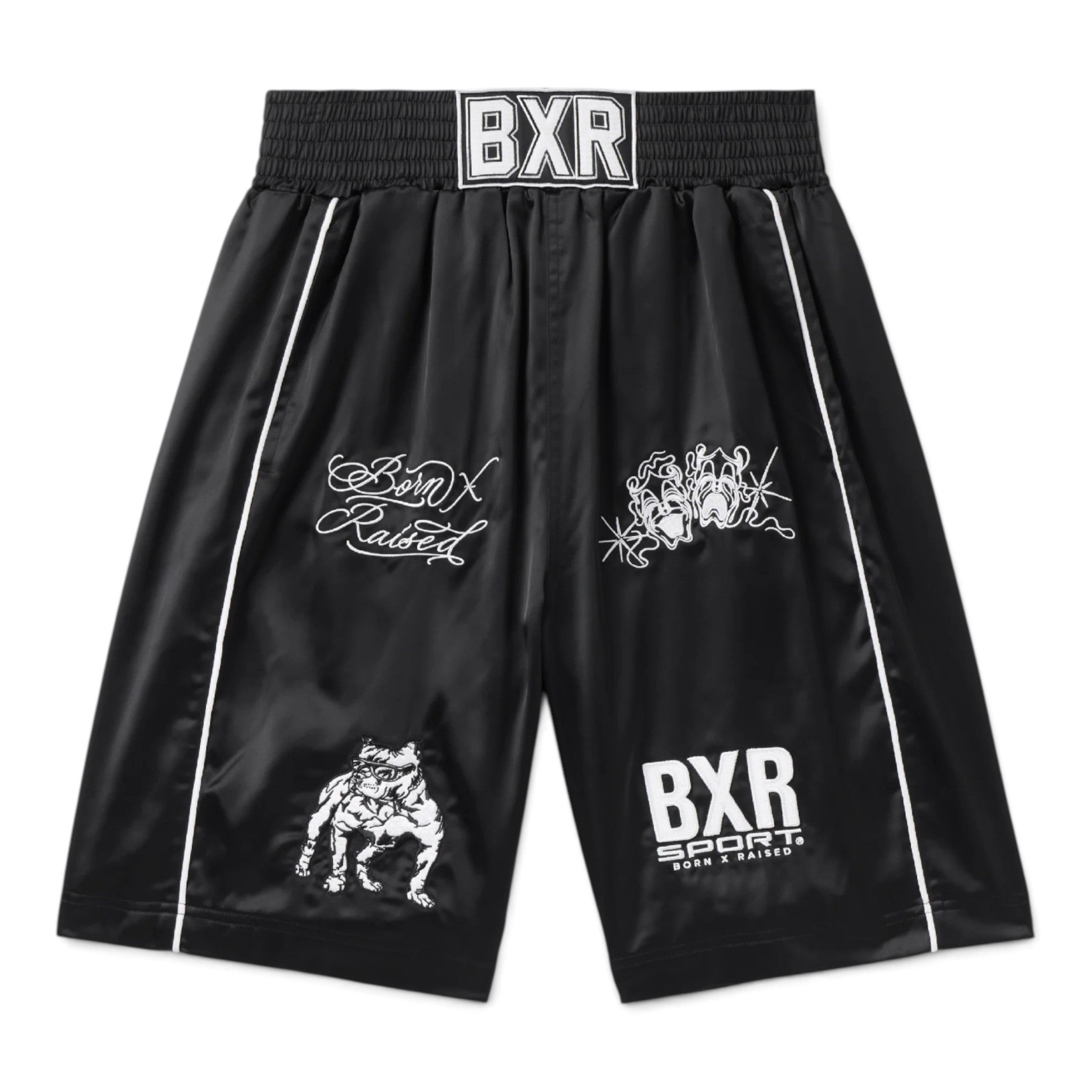 Born X Raised Satin Boxing Trunks