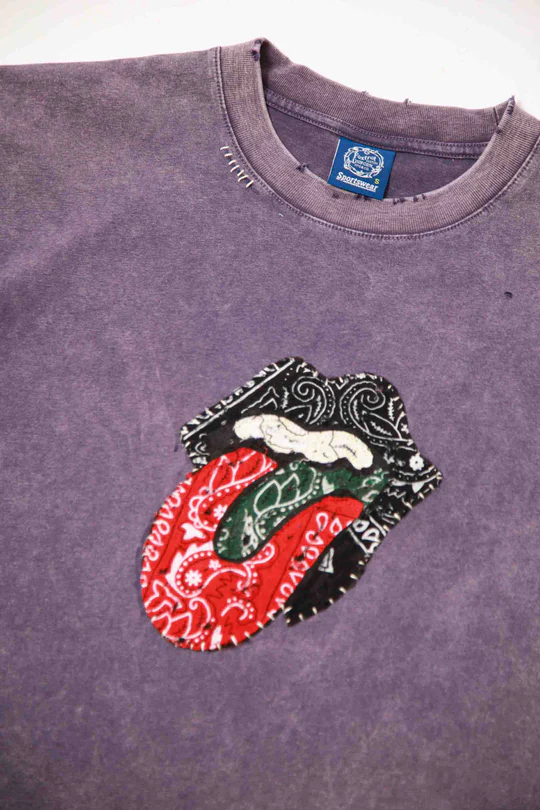 Sabotage Punk Stitched Portraits Senots Punk Stitch Tee