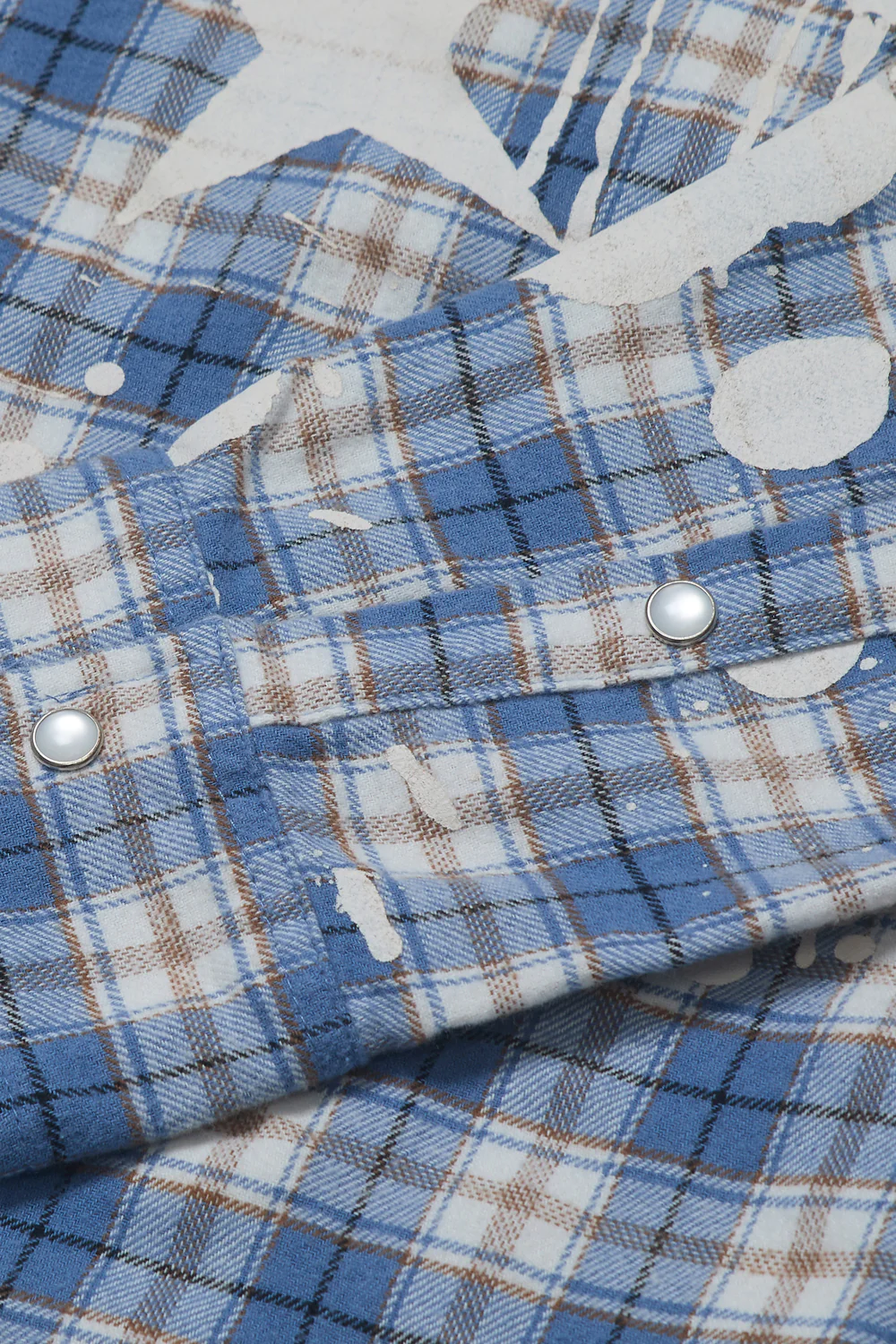 Criminal Damage Bleached Plaid Shirt
