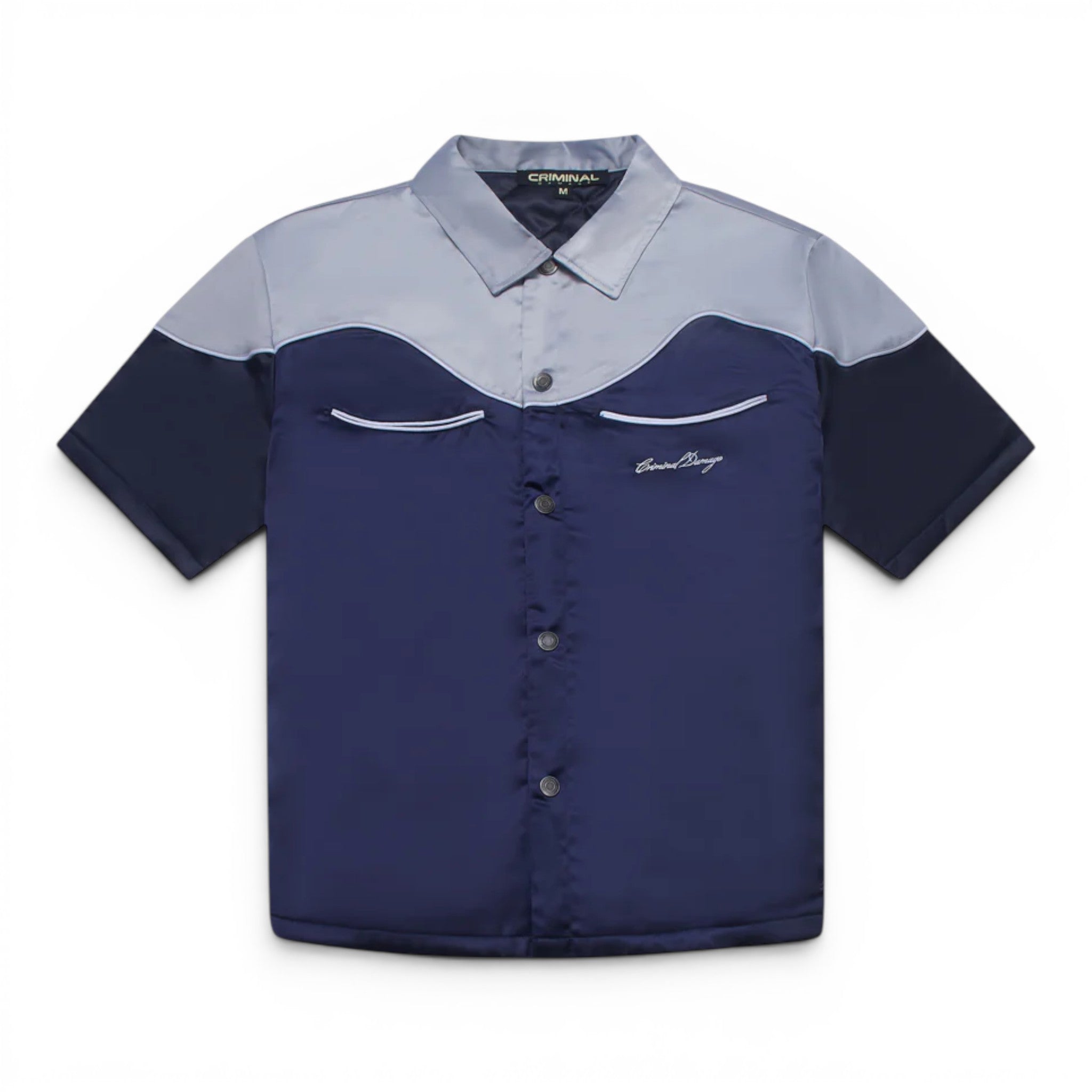 Criminal Damage Western Satin Shirt