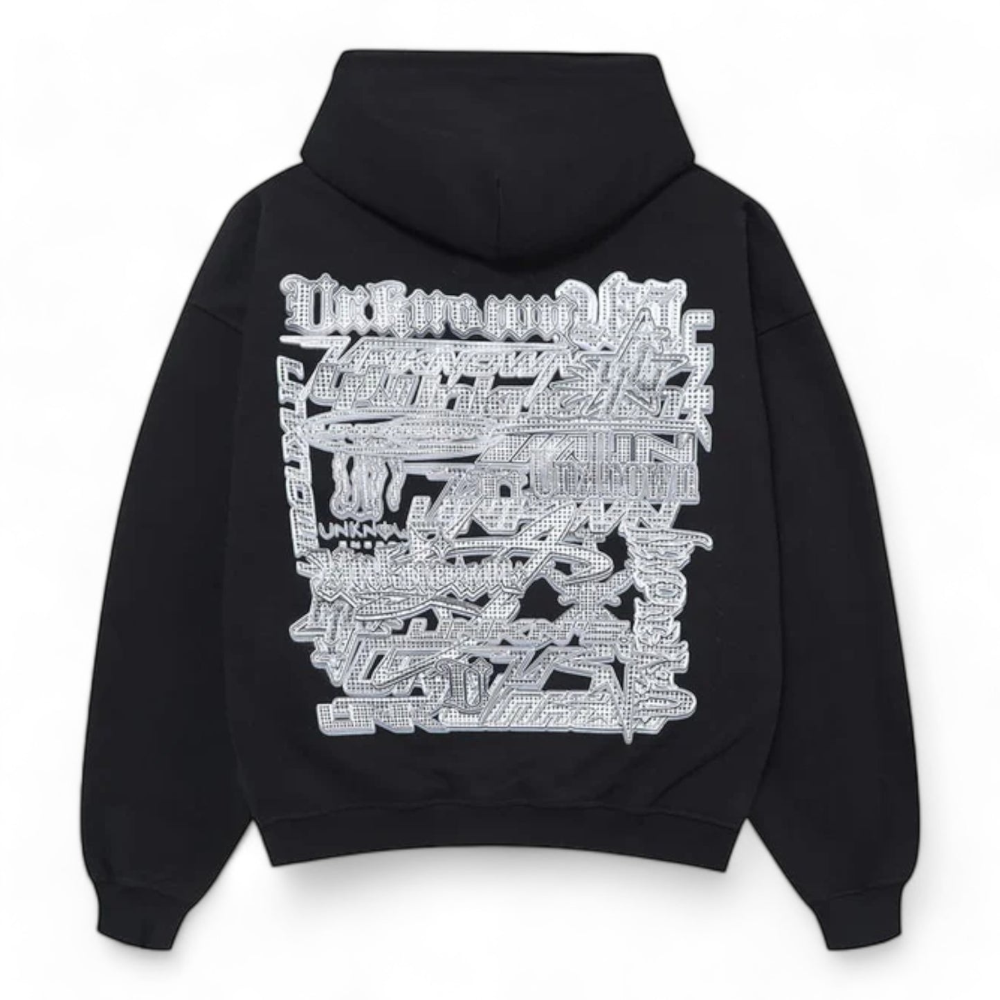 UNKNOWN MULTI LOGO ICED OUT HOODIE