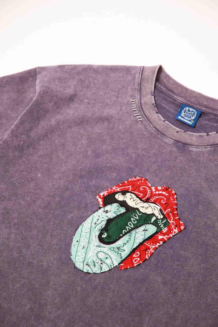 Sabotage Punk Stitched Portraits Senots Punk Stitch Tee