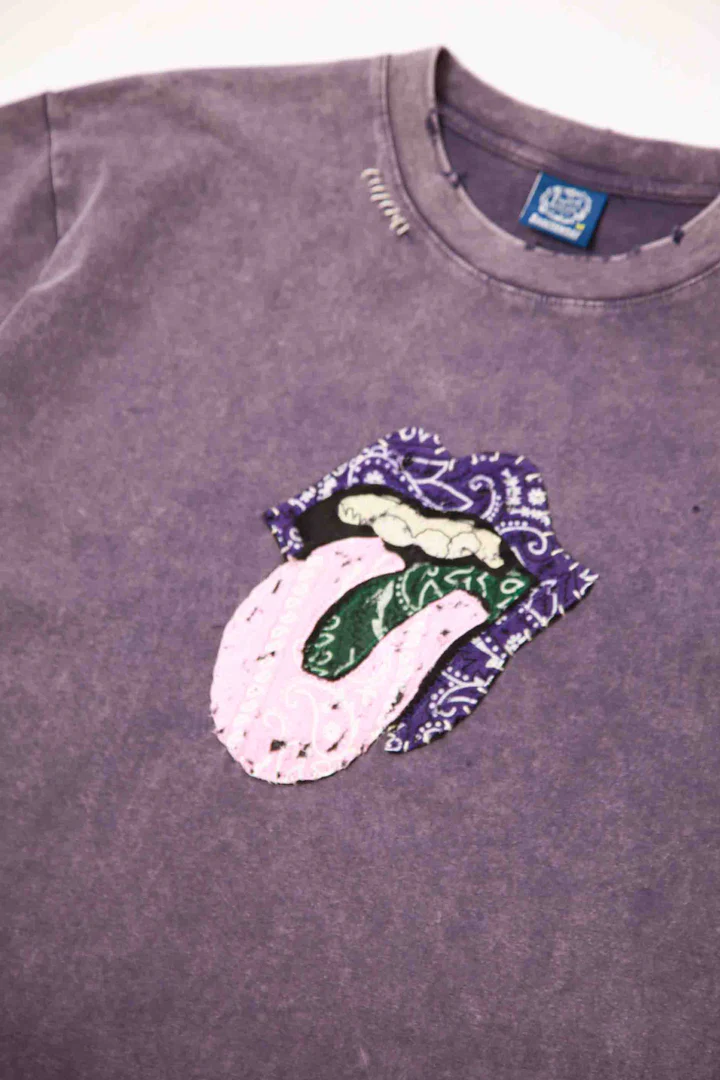 Sabotage Punk Stitched Portraits Senots Punk Stitch Tee