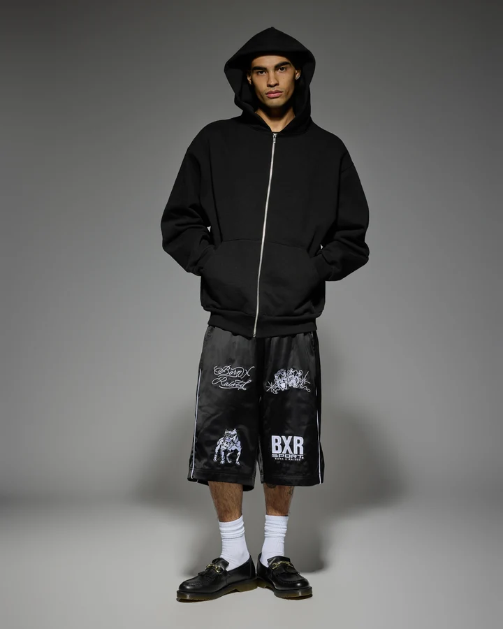 Born X Raised Satin Boxing Trunks