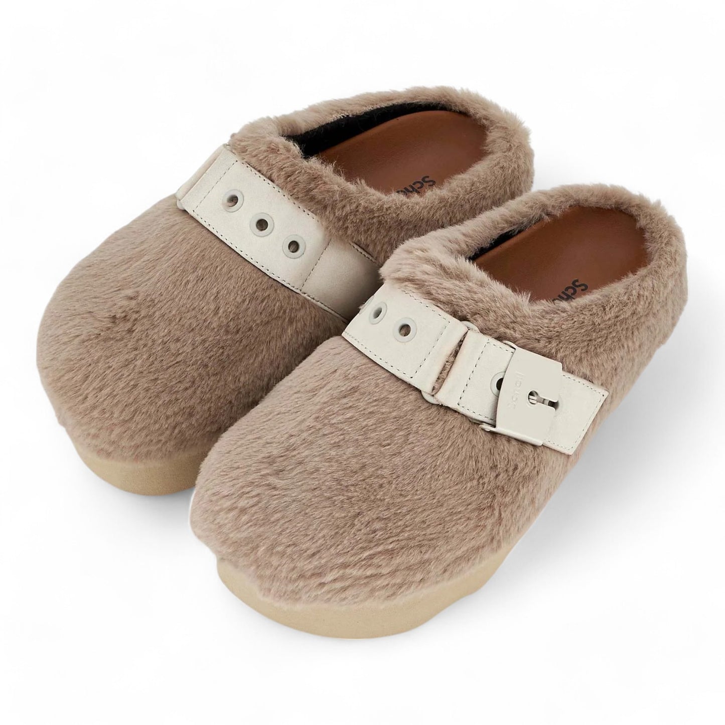 SCHOLL CLOGS TAUPE GRETA