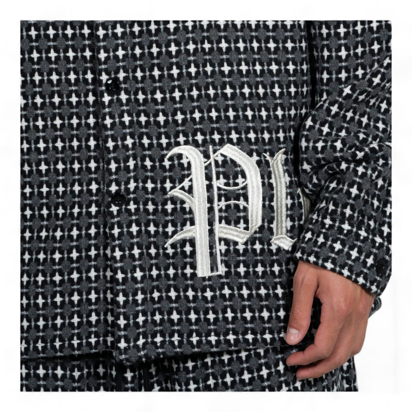 PLEASURES  CROSS WORK SHIRT