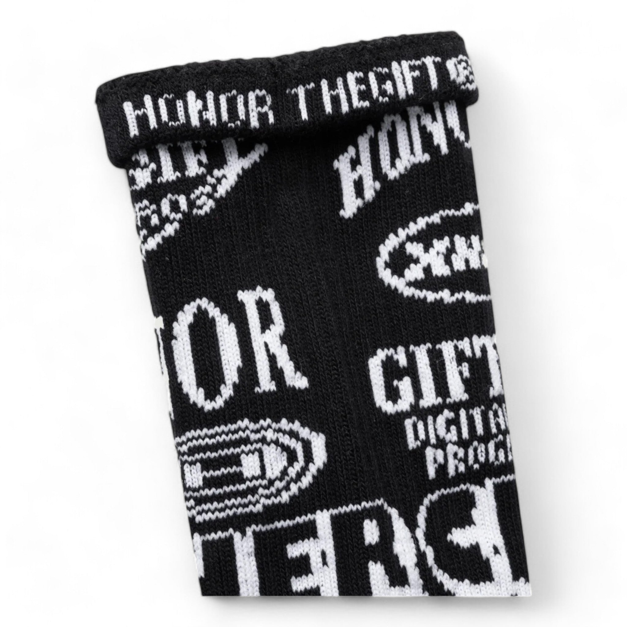 Honor The Gift Graphic Ribbed Sock
