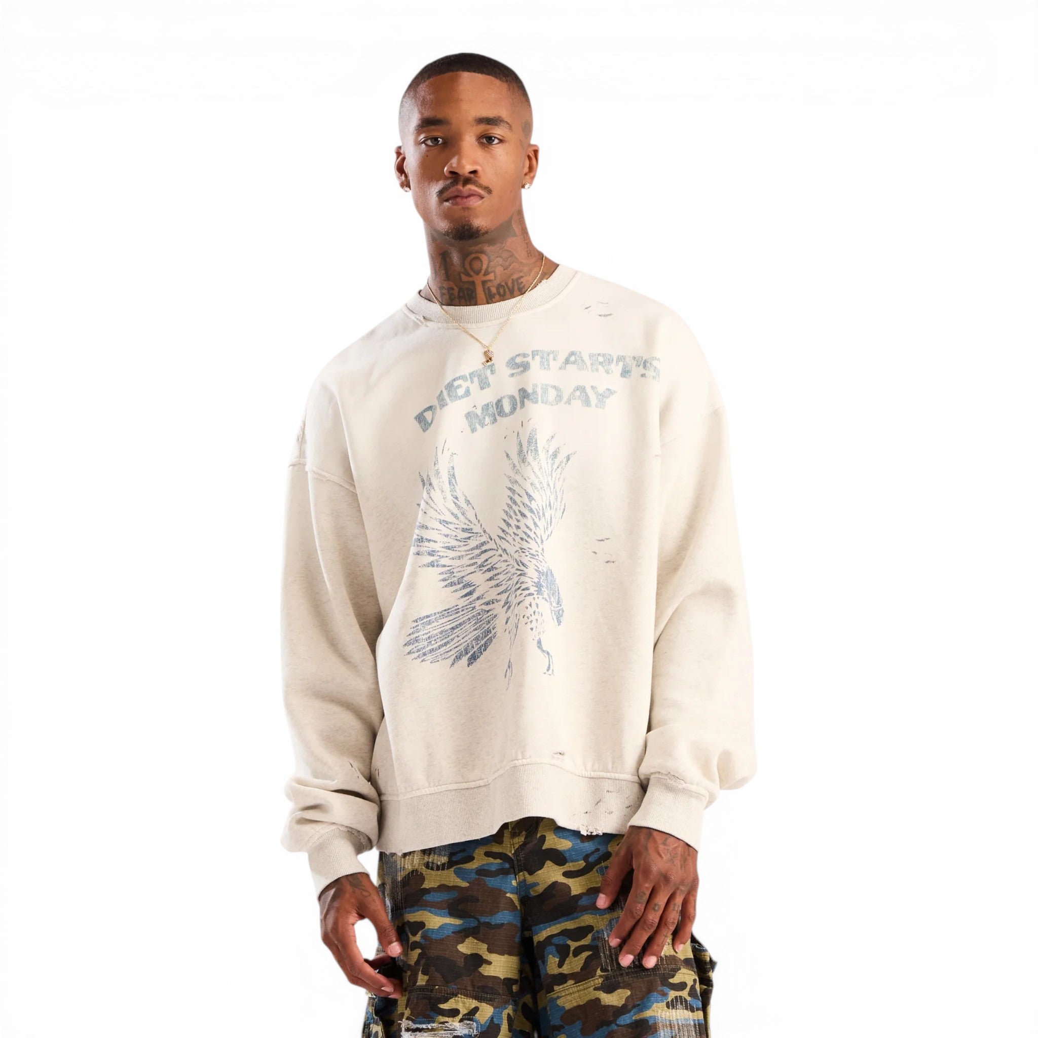 Diet Starts Monday Eagle Sweatshirt