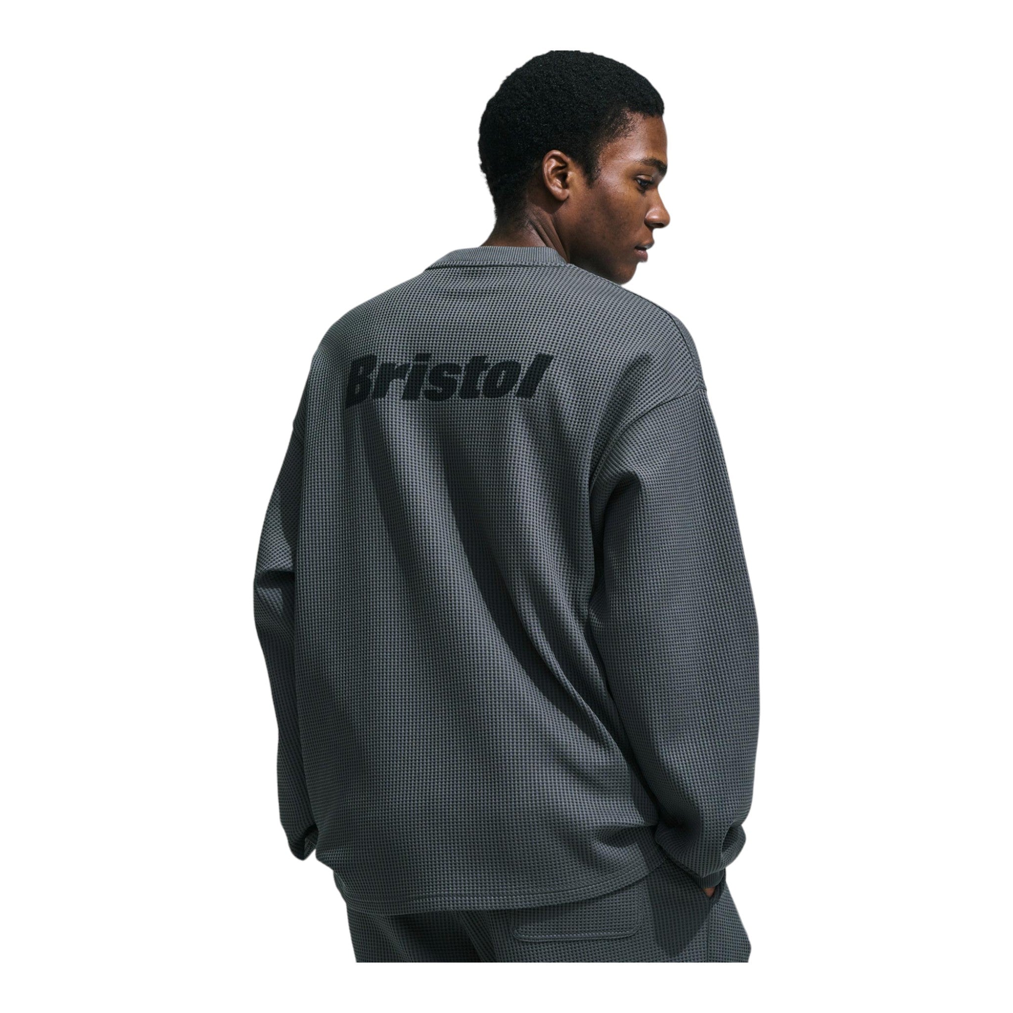 F.c Real Bristol Tech Waffle Team Crewneck Top