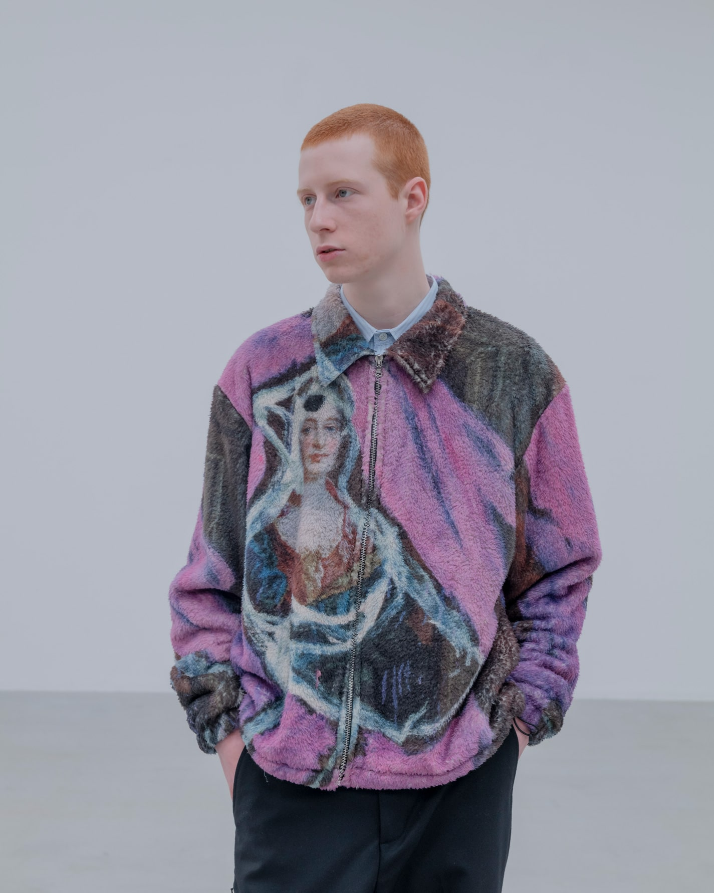 UNIFORM EXPERIMENT ASGER JORN: PAINTING FLEECE BLOUSON