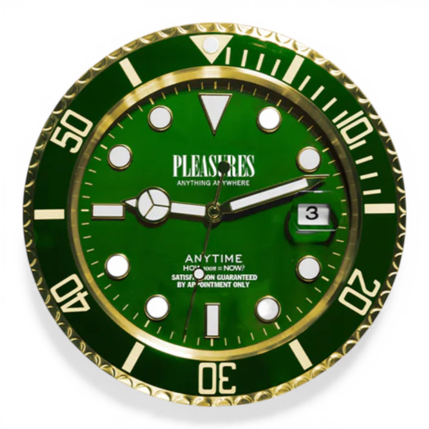 PLEASURES ANYTIME CLOCK