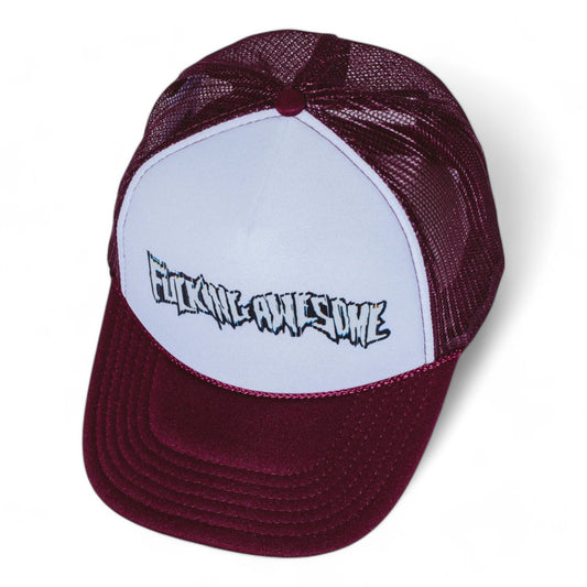 FUCKING AWESOME SCANNER WARP STAMP TRUCKER HAT