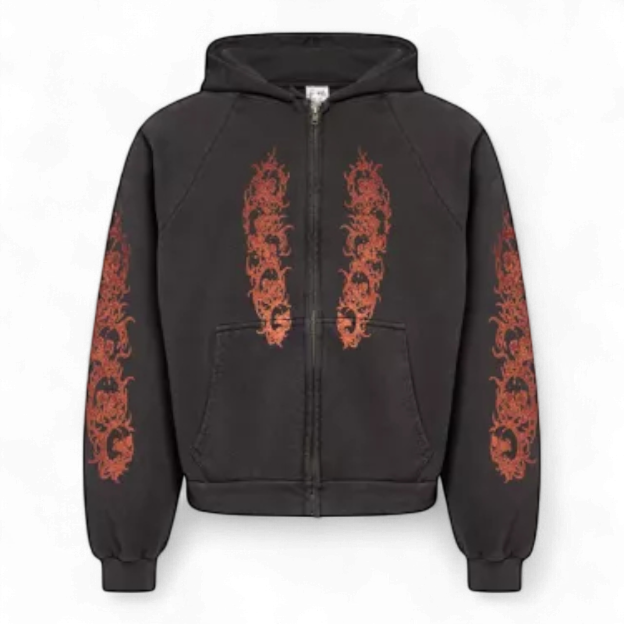 Basketcase Gallery Afflicted Zip Up Hoodie