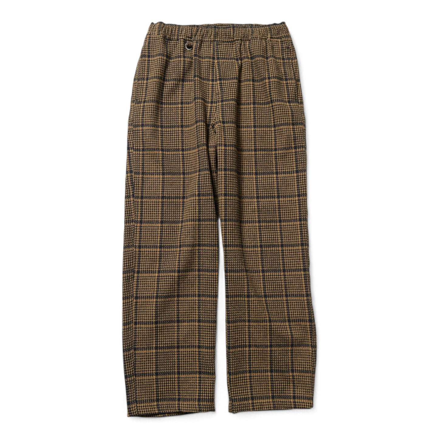 SOPHNET. TWEED COTTON CHECK EASY PANTS