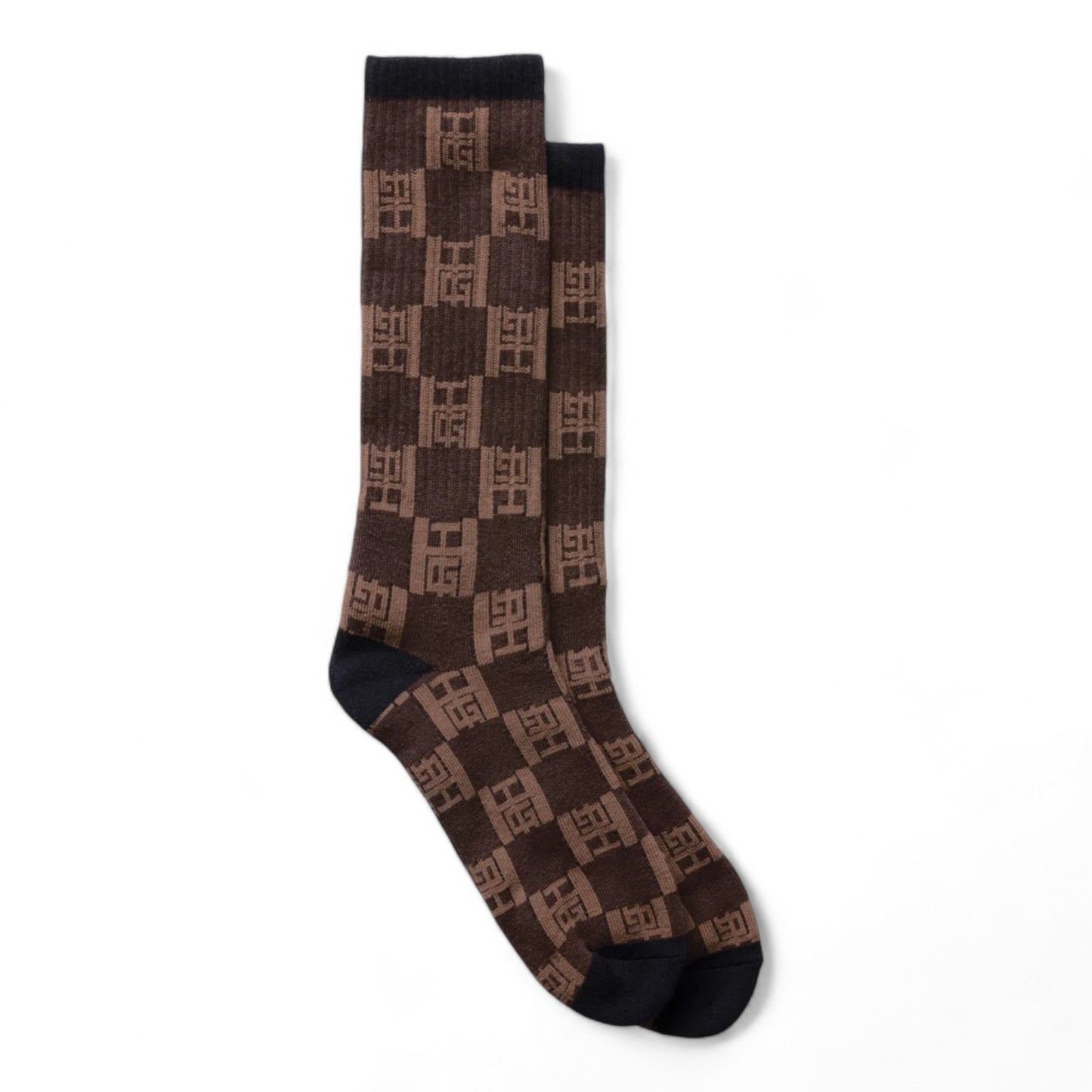 HONOR THE GIFT MONOGRAM RIBBED SOCK