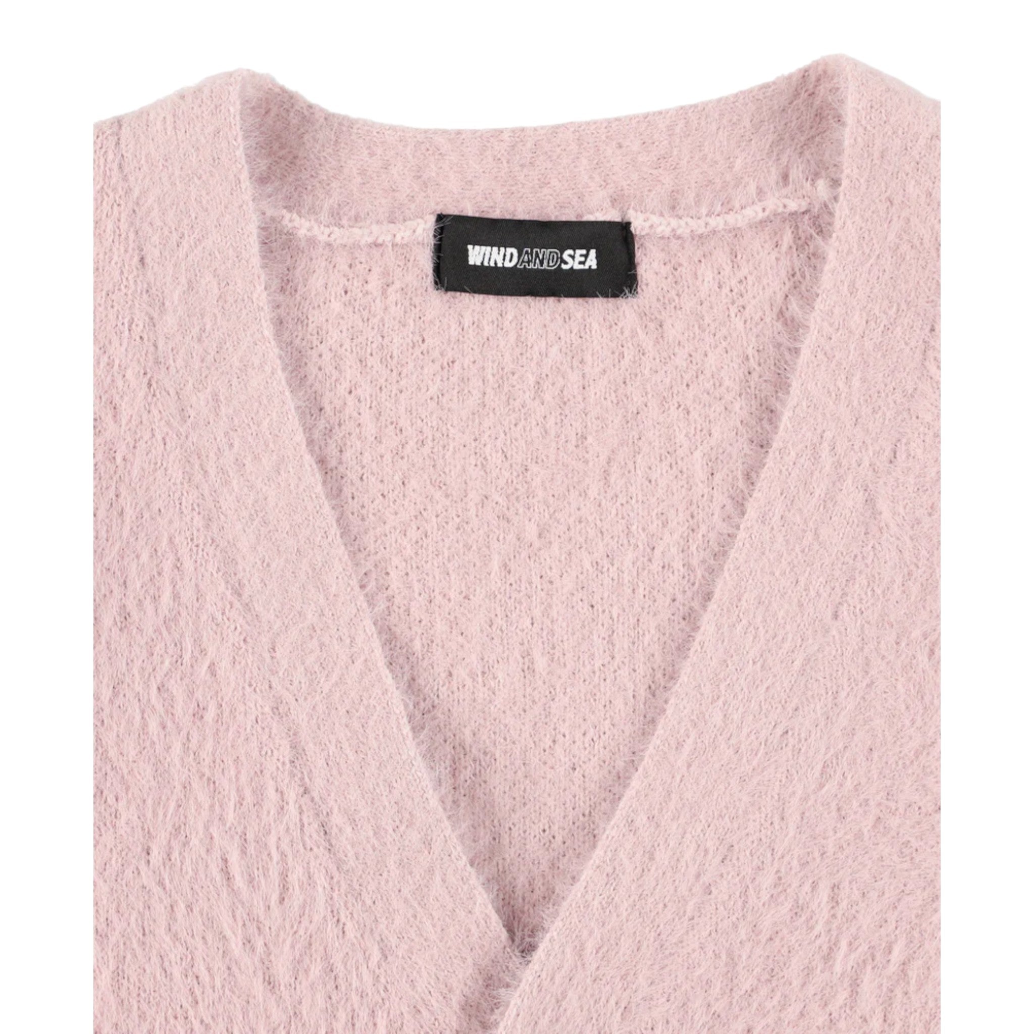 Wind And Sea Shaggy Knit Cardigan