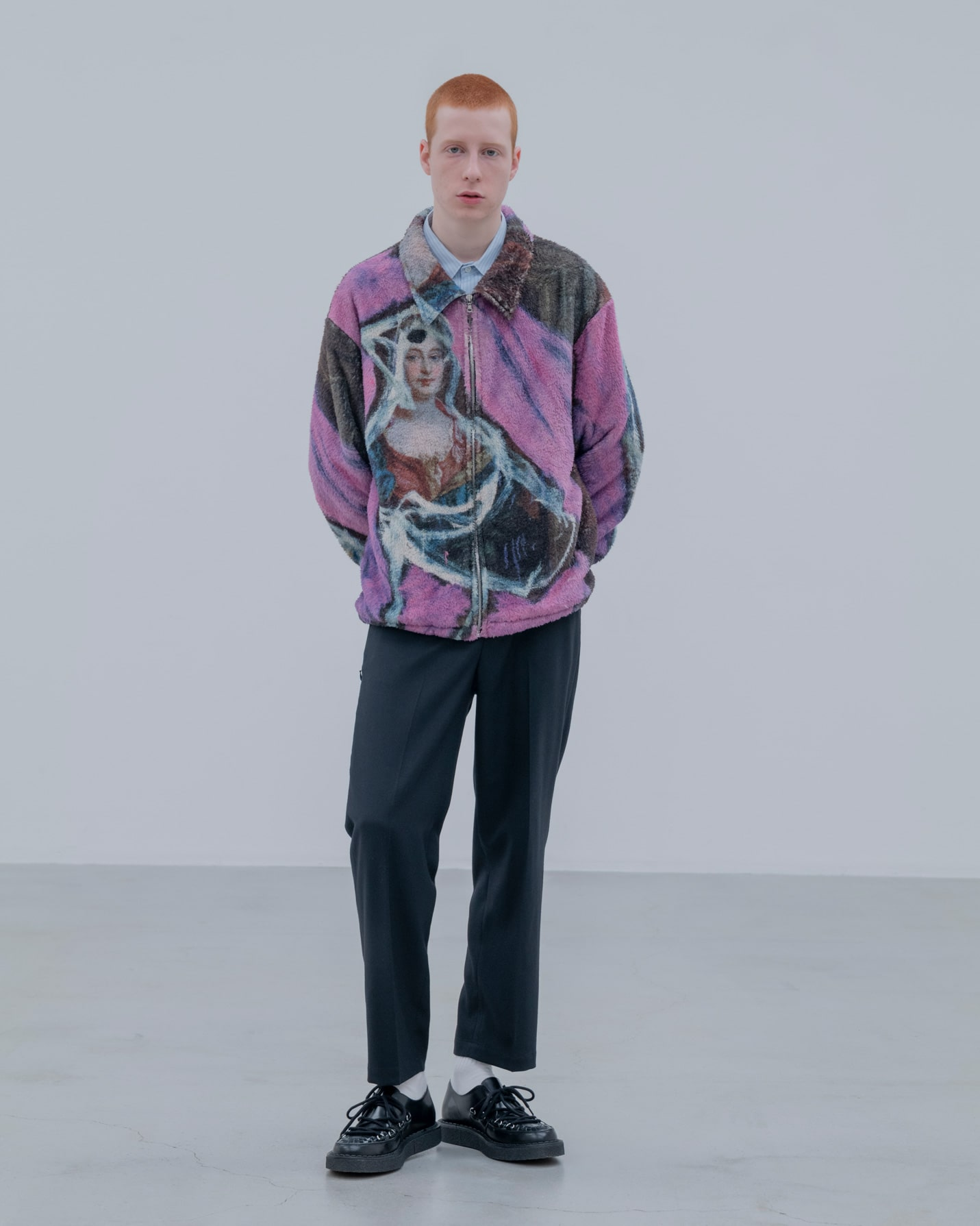 UNIFORM EXPERIMENT ASGER JORN: PAINTING FLEECE BLOUSON