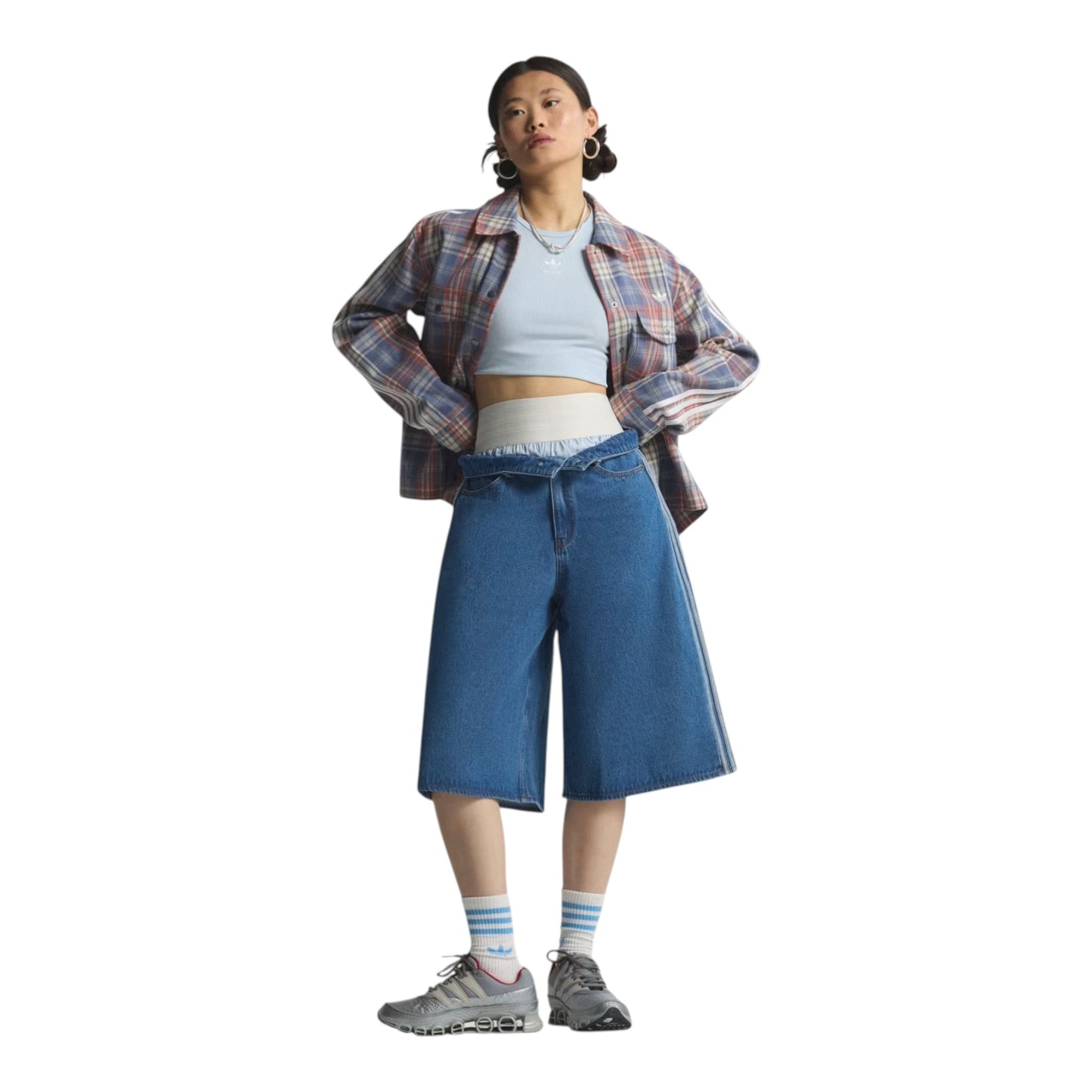 ADIDAS FIREBIRD JORTS DENIM