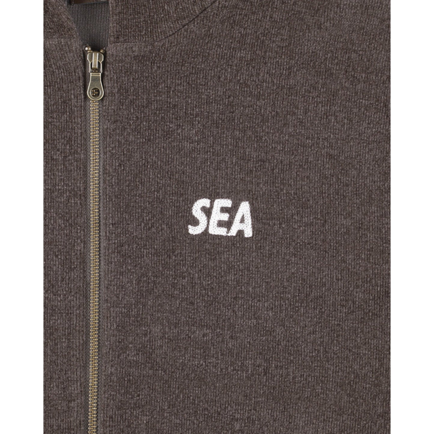 WIND AND SEA MOLE KNIT ZIP UP HOODED SWEATSHIRT