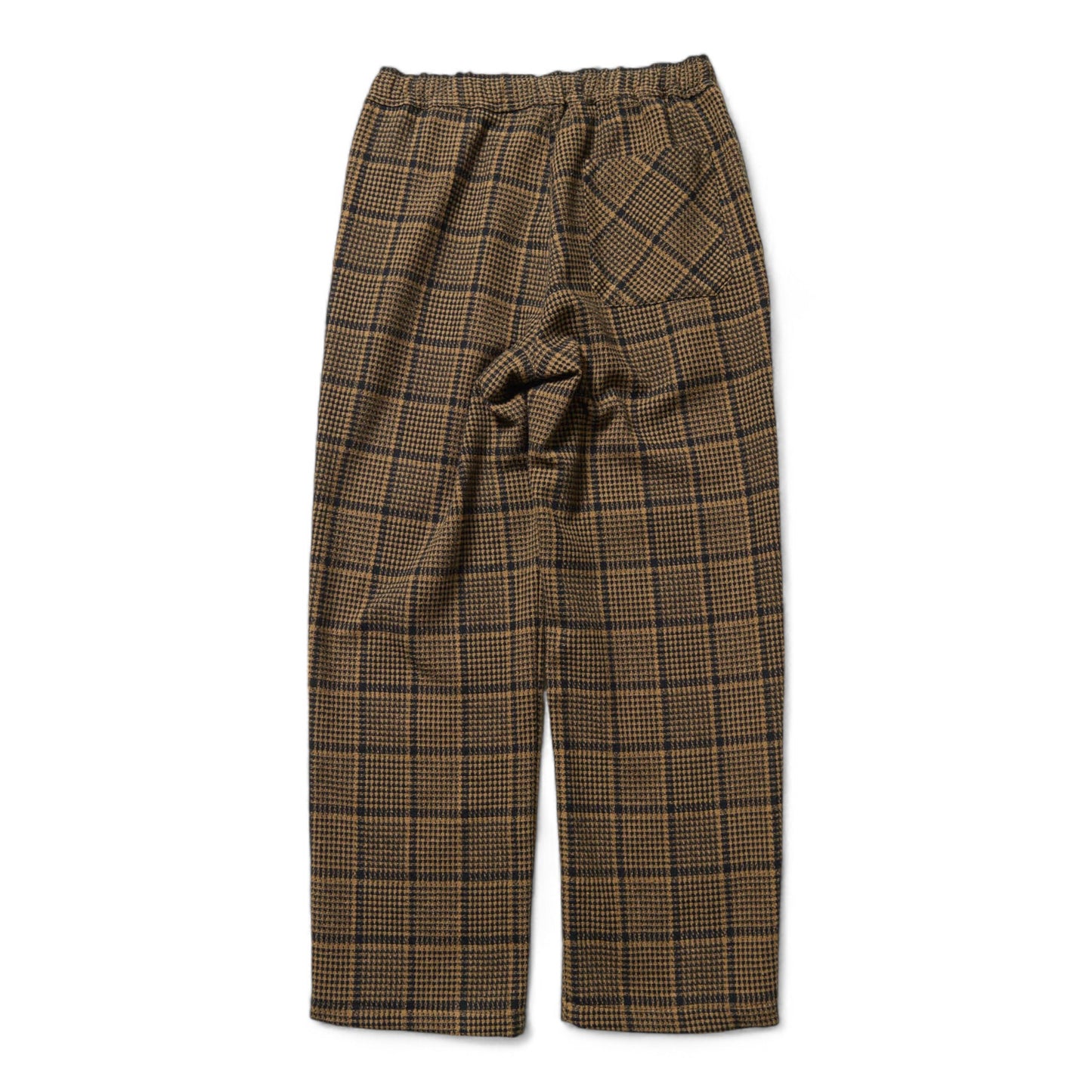 SOPHNET. TWEED COTTON CHECK EASY PANTS