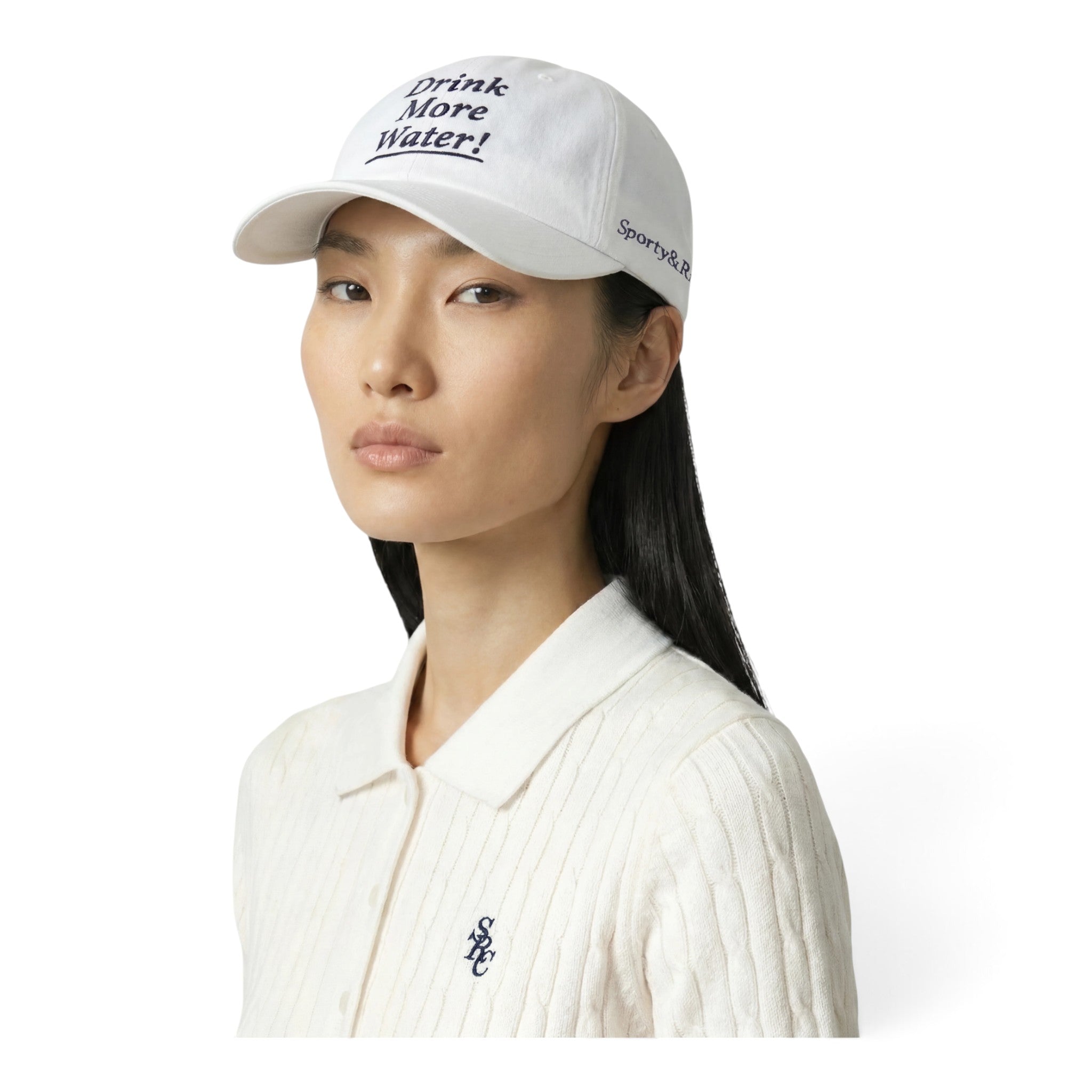 Sporty & Rich Drink More Water Hat