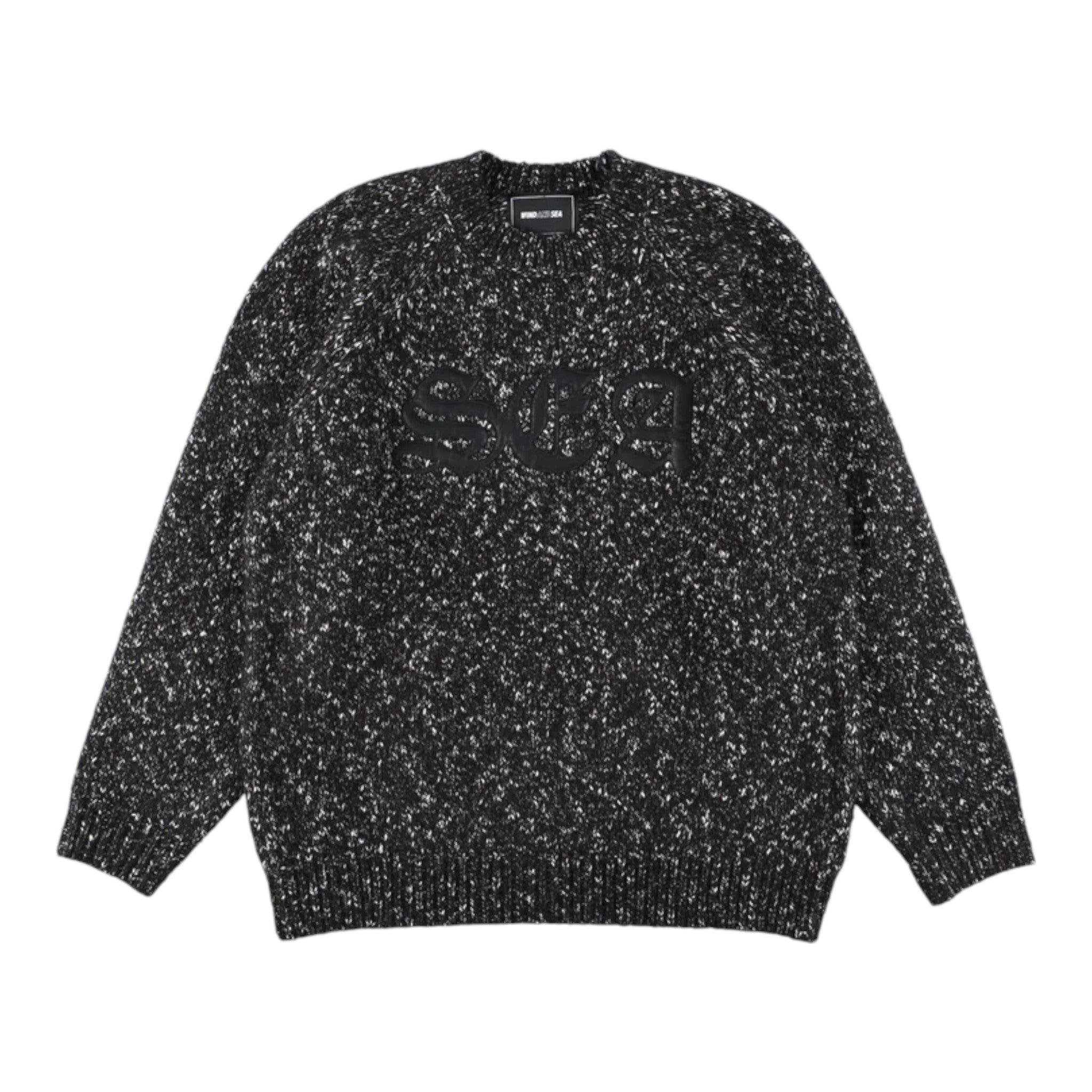 Wind And Sea Leather Patch Knit Sweater