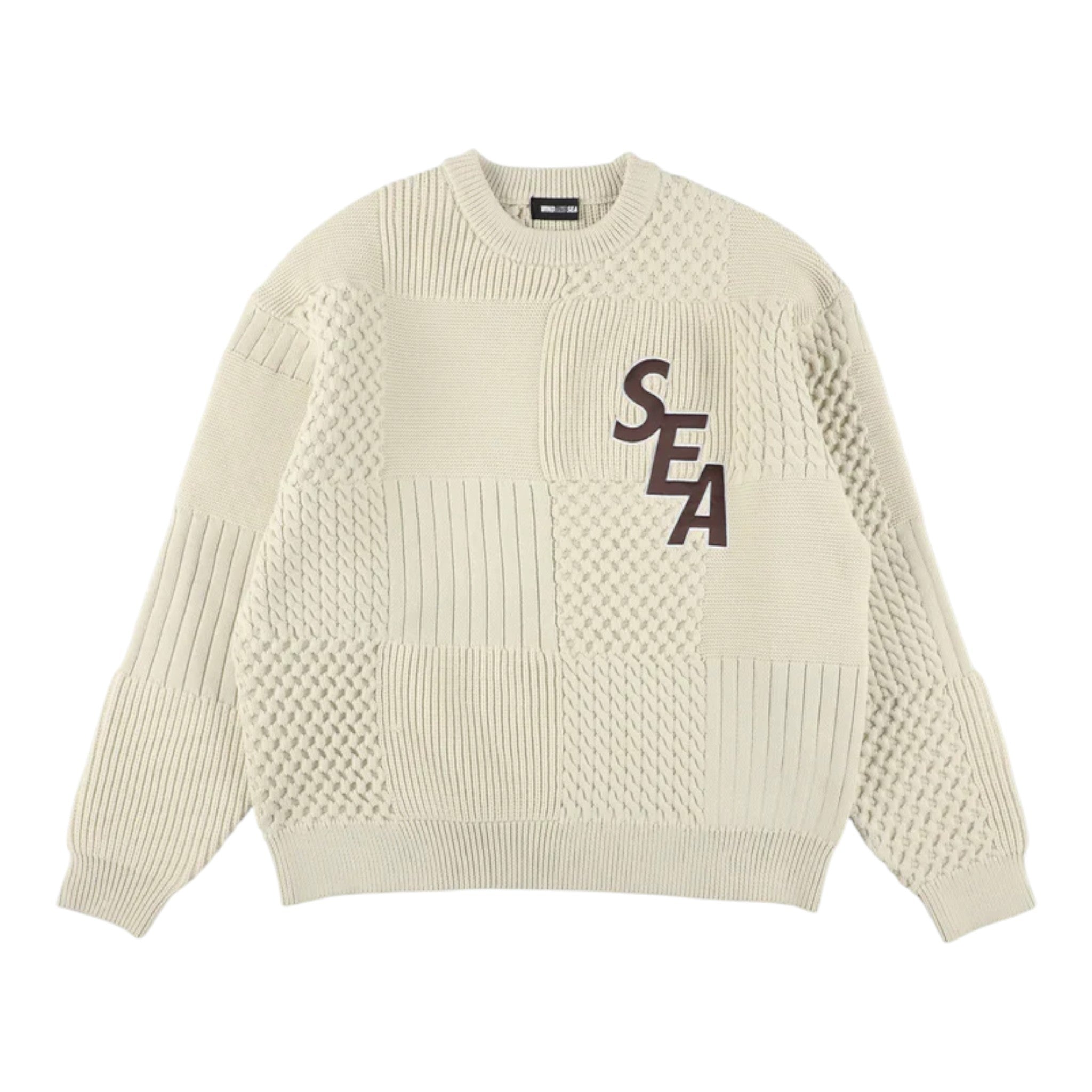 Wind And Sea Patchwork Knit Sweater
