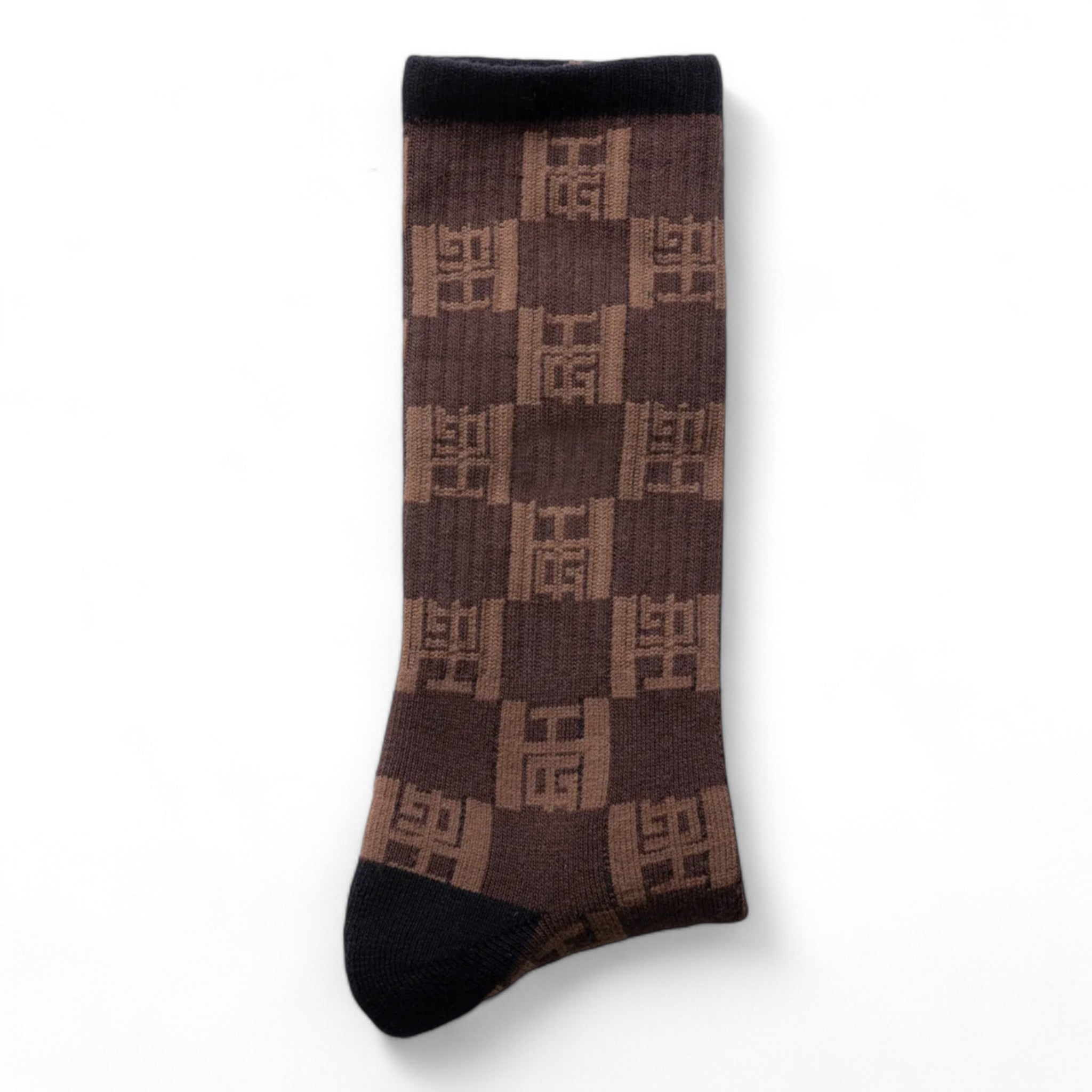 Honor The Gift Monogram Ribbed Sock