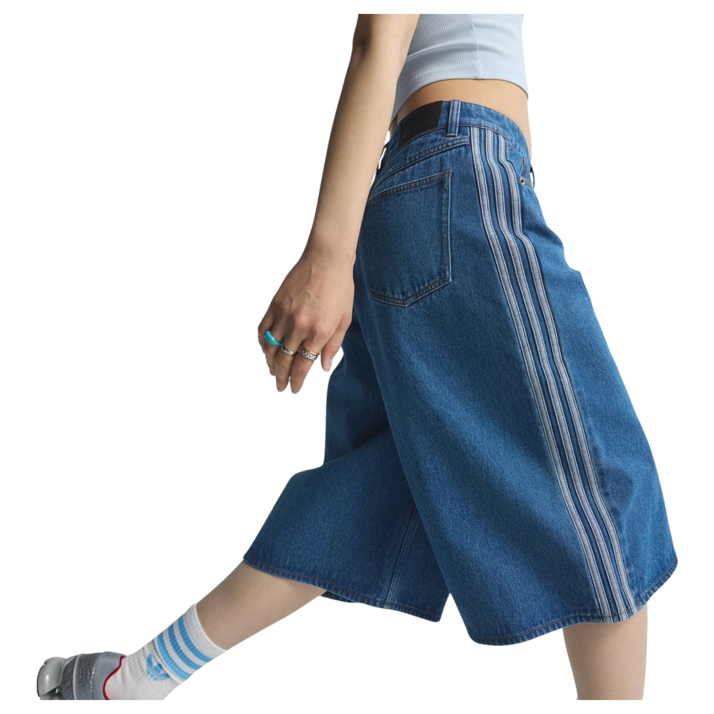 ADIDAS FIREBIRD JORTS DENIM