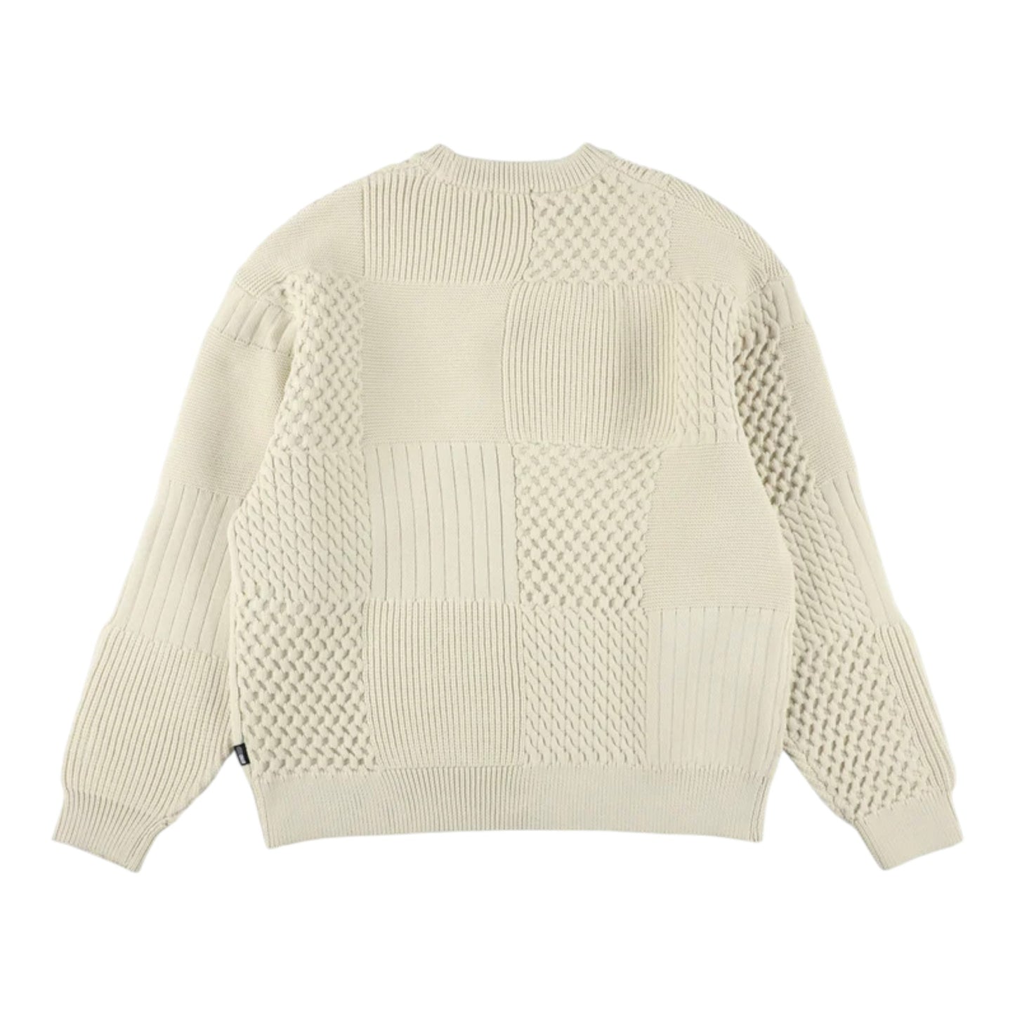 WIND AND SEA PATCHWORK KNIT SWEATER