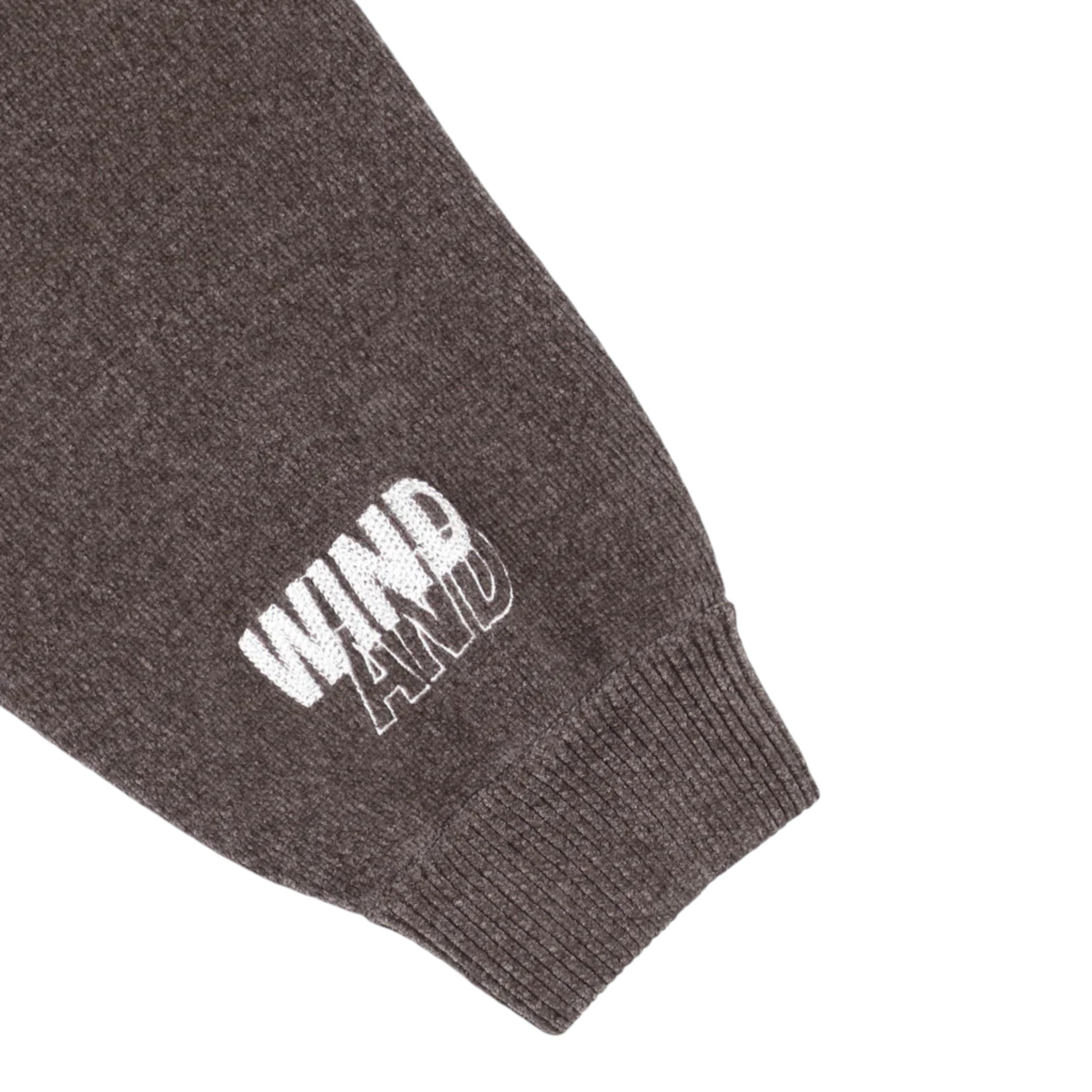 Wind And Sea Mole Knit Zip Up Hooded Sweatshirt