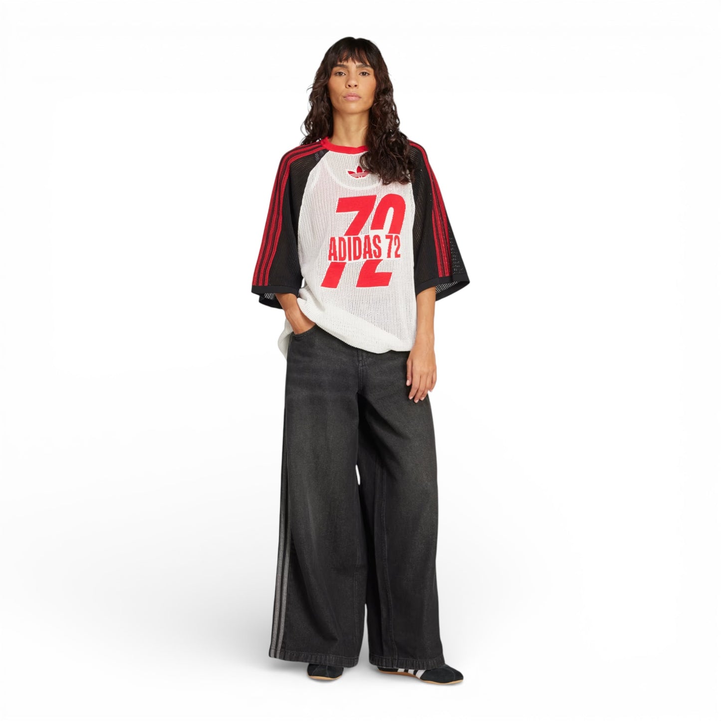 ADIDAS DENIM WIDE PANT