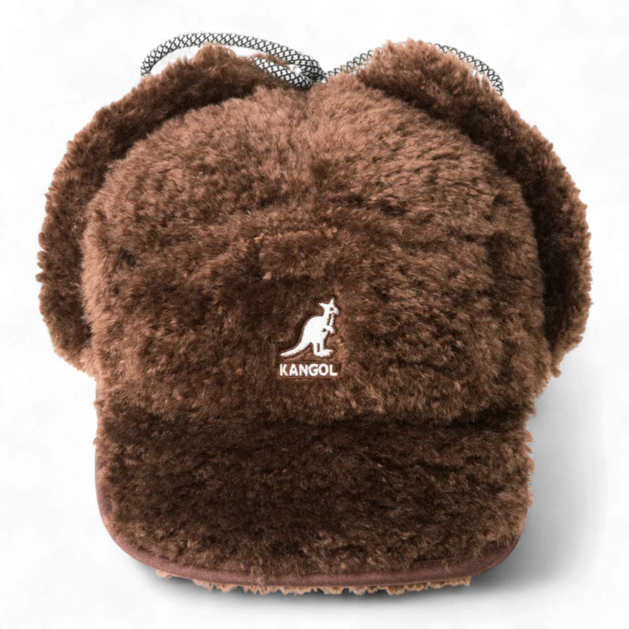 Kangol Faux Shearling Utility Flap Cap