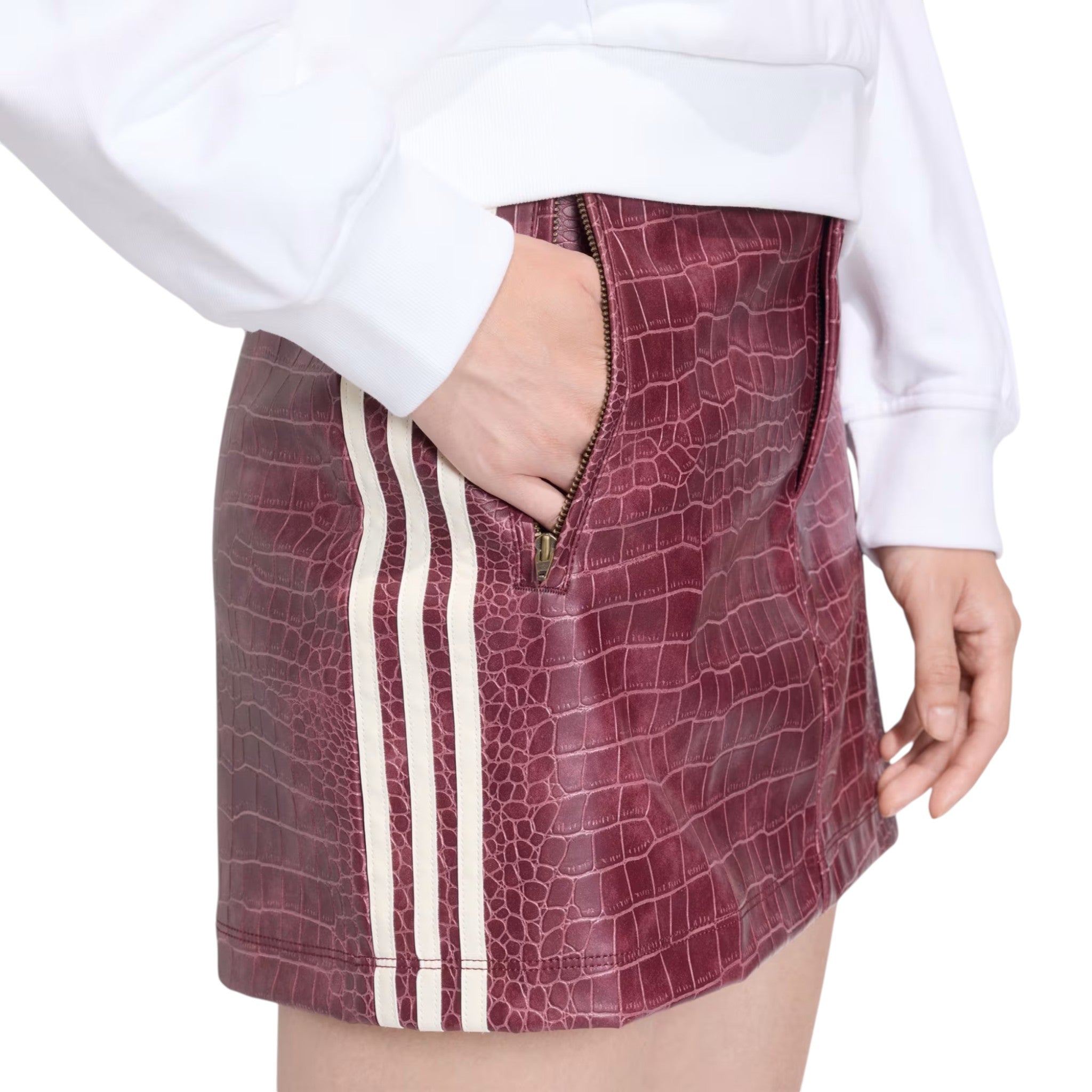 Adidas Pleather Mini Skirt