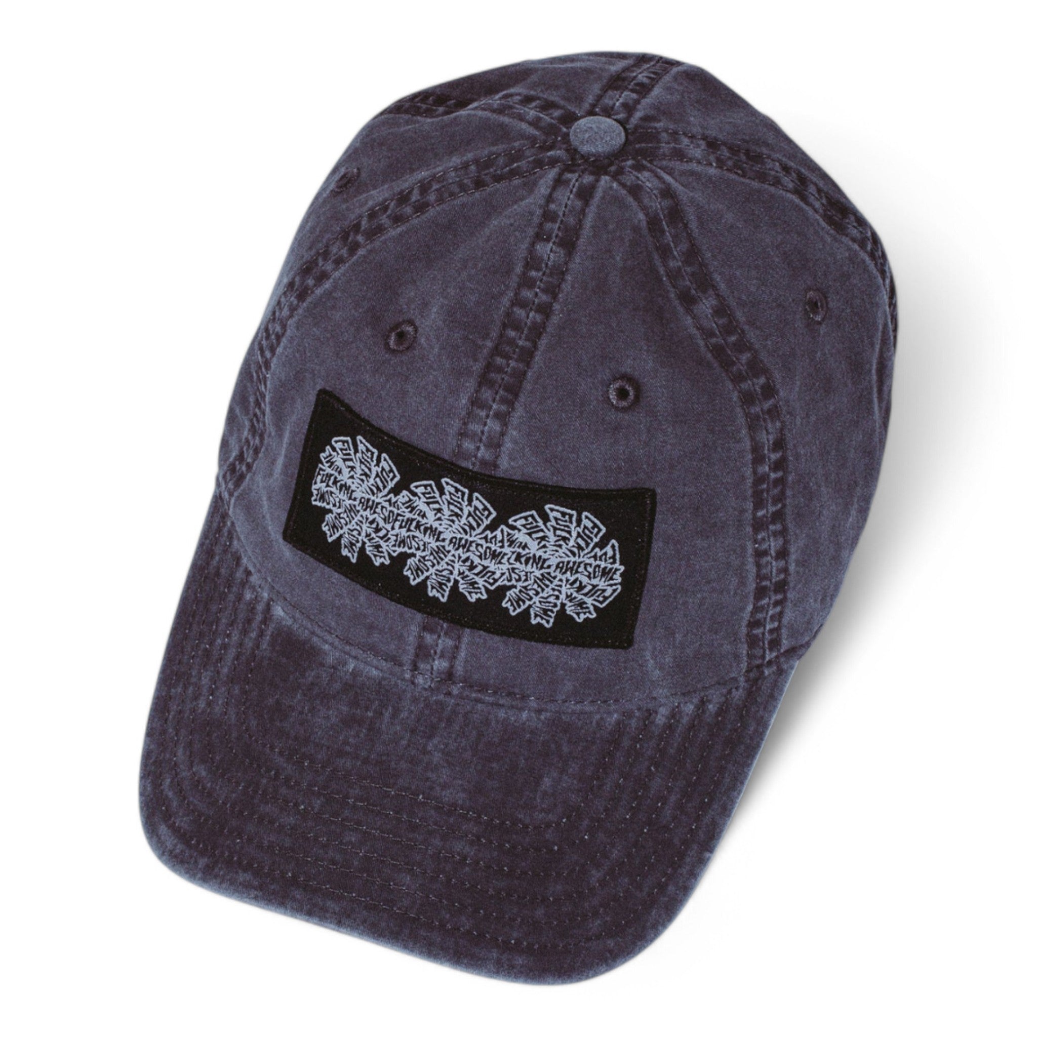 Fucking Awesome Three Spiral Edge Stitch Six Panel Hat
