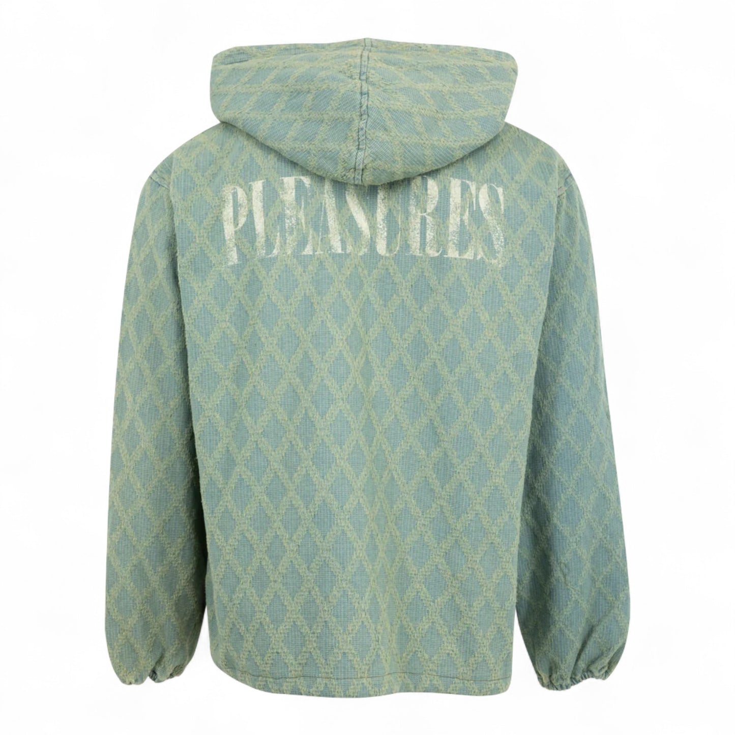 PLEASURES DIAMOND JACQUARD ZIP HOODIE
