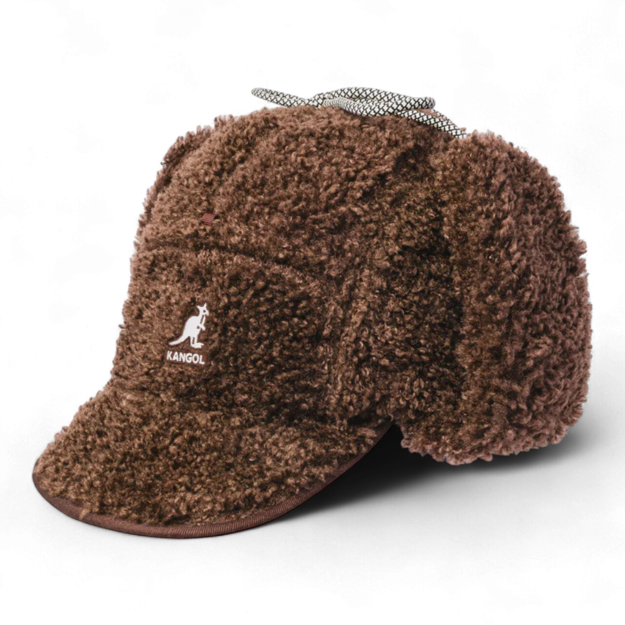 Kangol Faux Shearling Utility Flap Cap